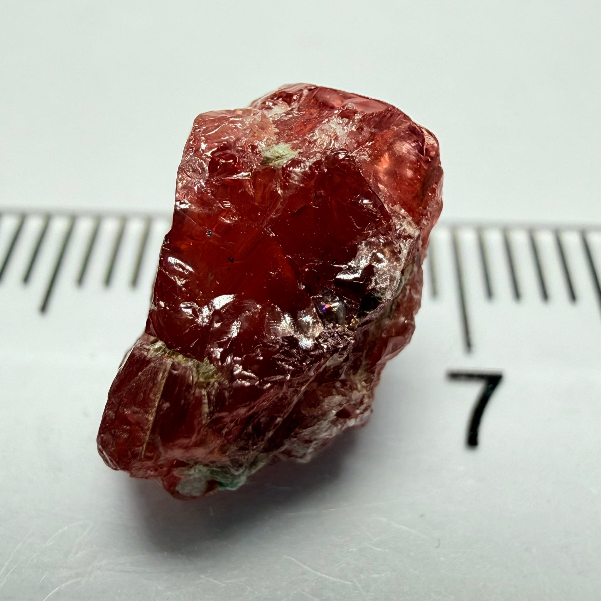 Umba Sapphire, 6.96ct, Umba, Tanzania, Untreated Unheated, surface gunk that will need to be removed on preform, inside its cloudy with no inclusions once the stuff on the skin is removed, see pics and backlit