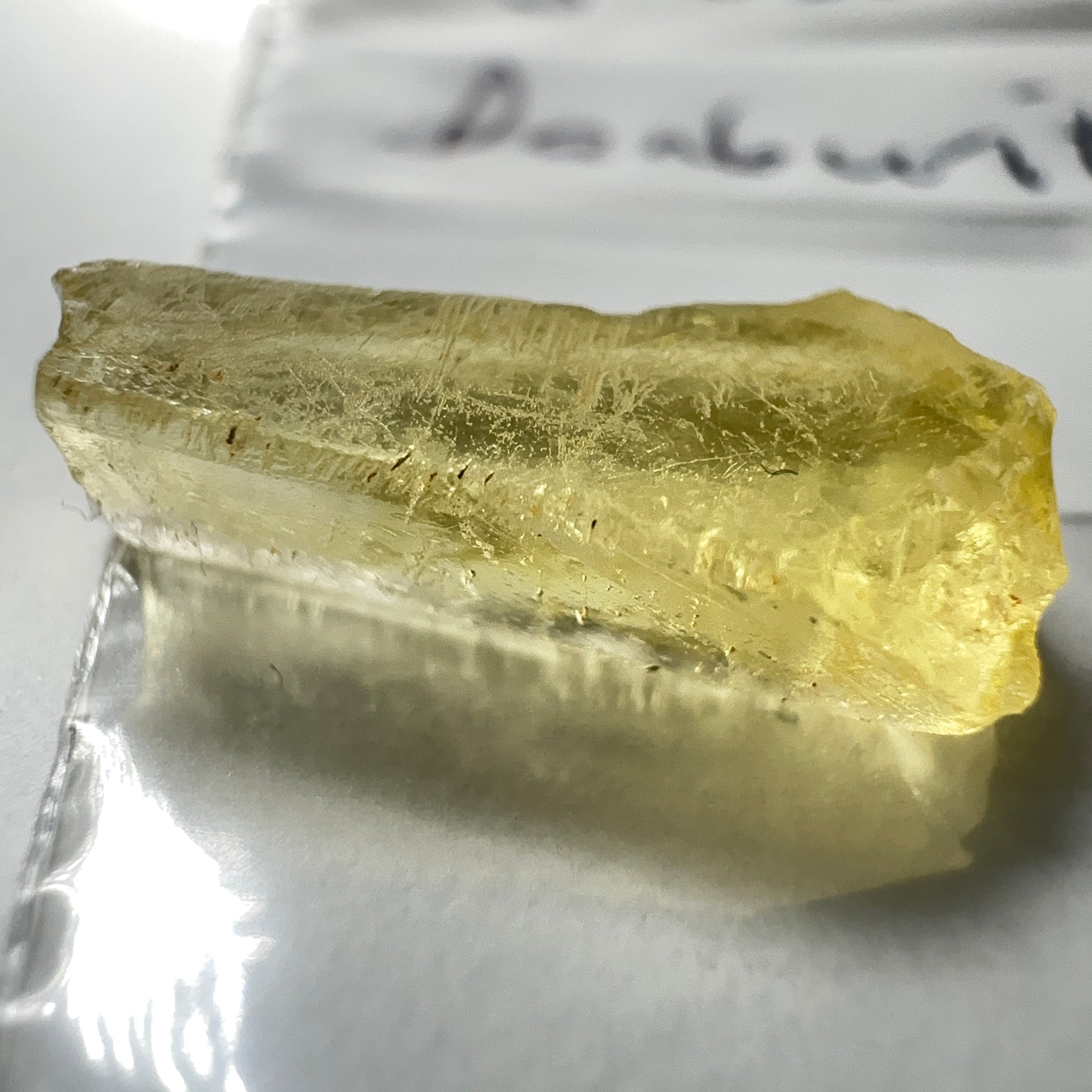 Danburite, 5.03ct, Tanzania, Untreated Unheated, needled with slight inclusions