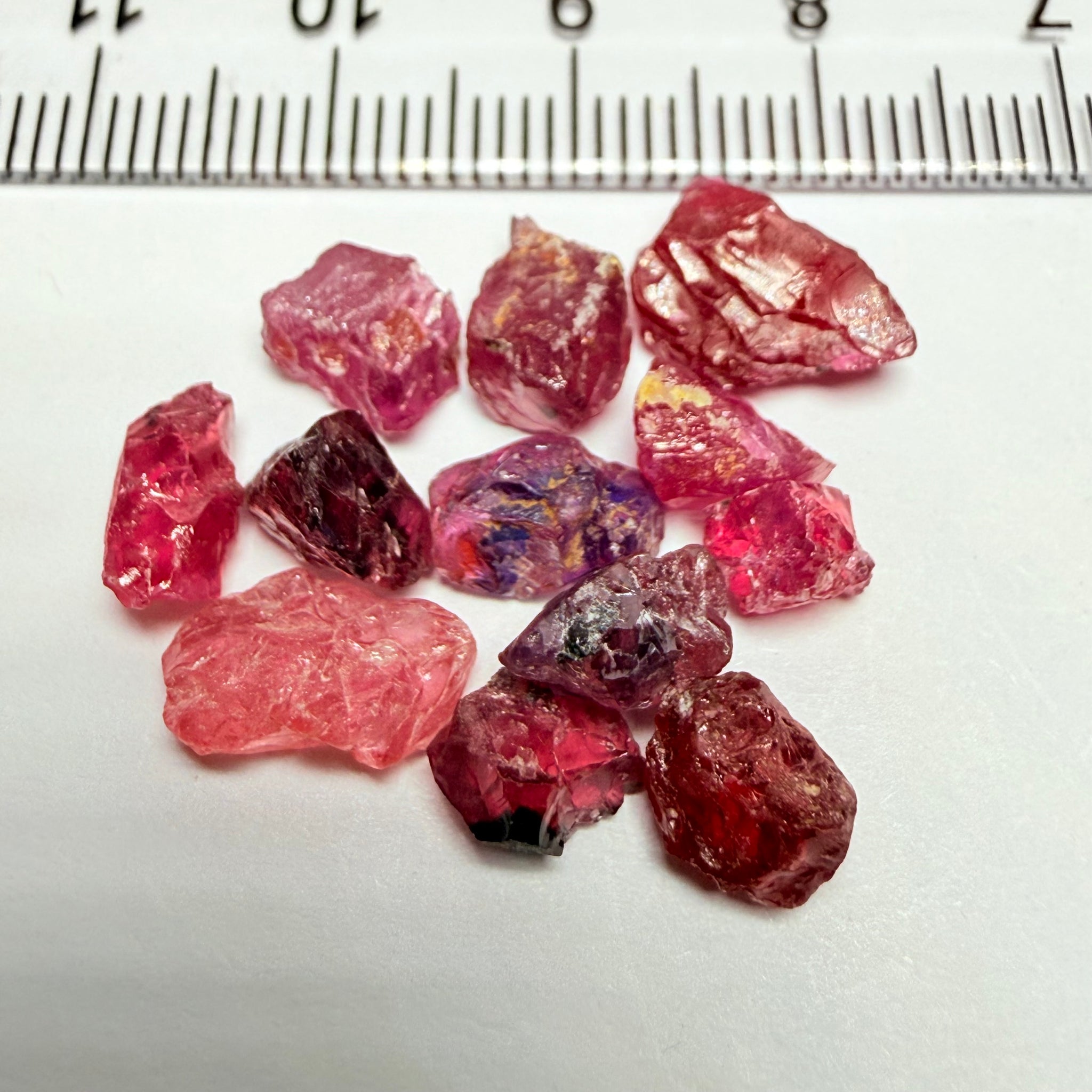 Winza Sapphire Lot, 22.52ct, Winza, Tanzania, Untreated Unheated. Moderately included to slightly included, some flat shape, 1.20ct-3.08ct