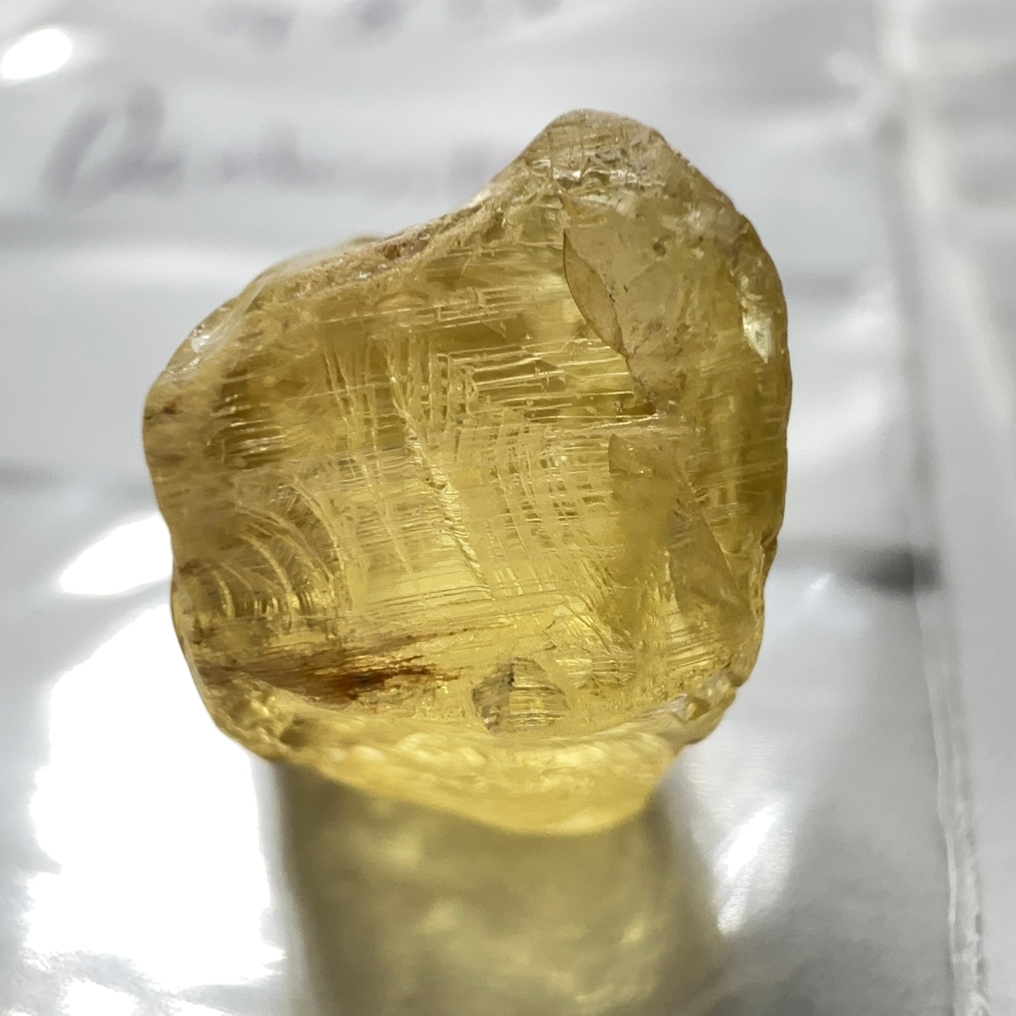 Danburite, 9.87ct, Tanzania, Untreated Unheated, heavily needled