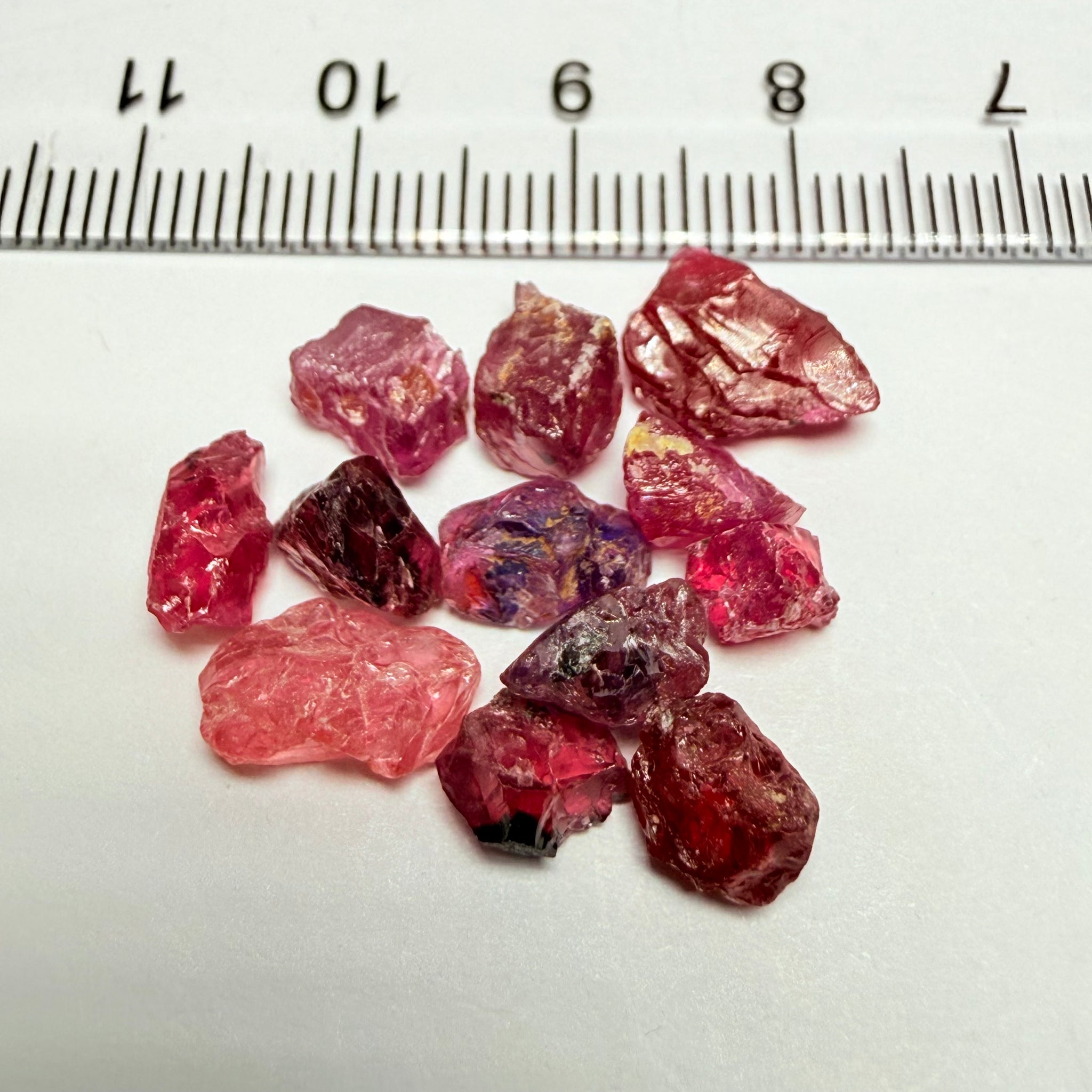 Winza Sapphire Lot, 22.52ct, Winza, Tanzania, Untreated Unheated. Moderately included to slightly included, some flat shape, 1.20ct-3.08ct