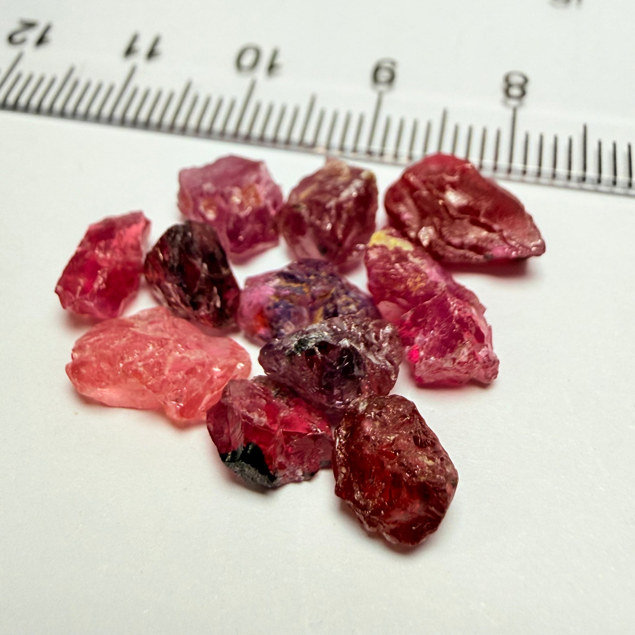 Winza Sapphire Lot, 22.52ct, Winza, Tanzania, Untreated Unheated. Moderately included to slightly included, some flat shape, 1.20ct-3.08ct