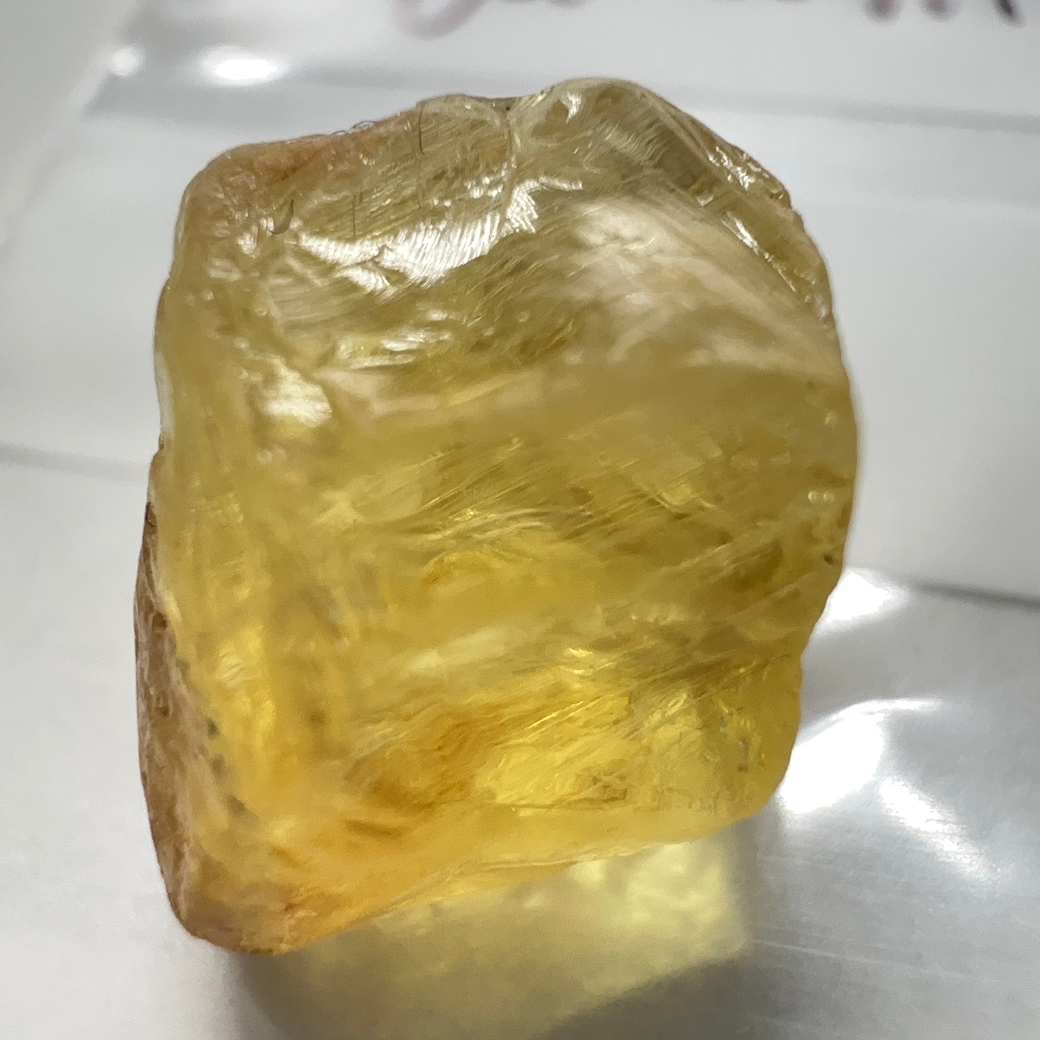 Danburite, 9.87ct, Tanzania, Untreated Unheated, heavily needled