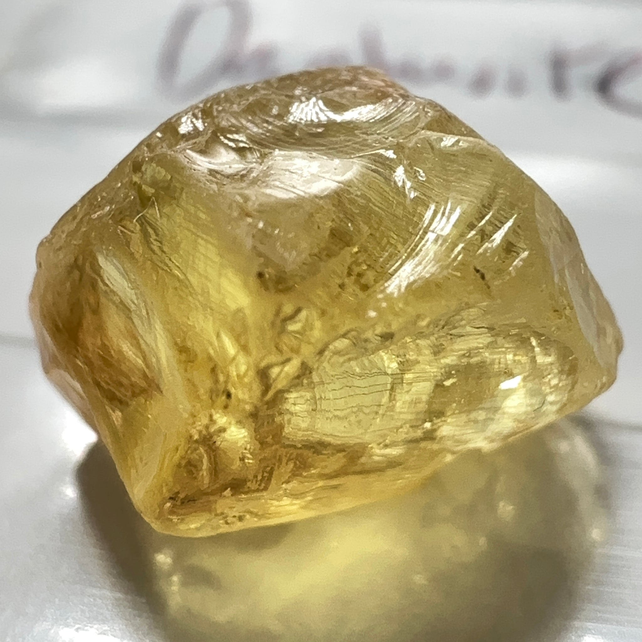 Danburite, 9.87ct, Tanzania, Untreated Unheated, heavily needled