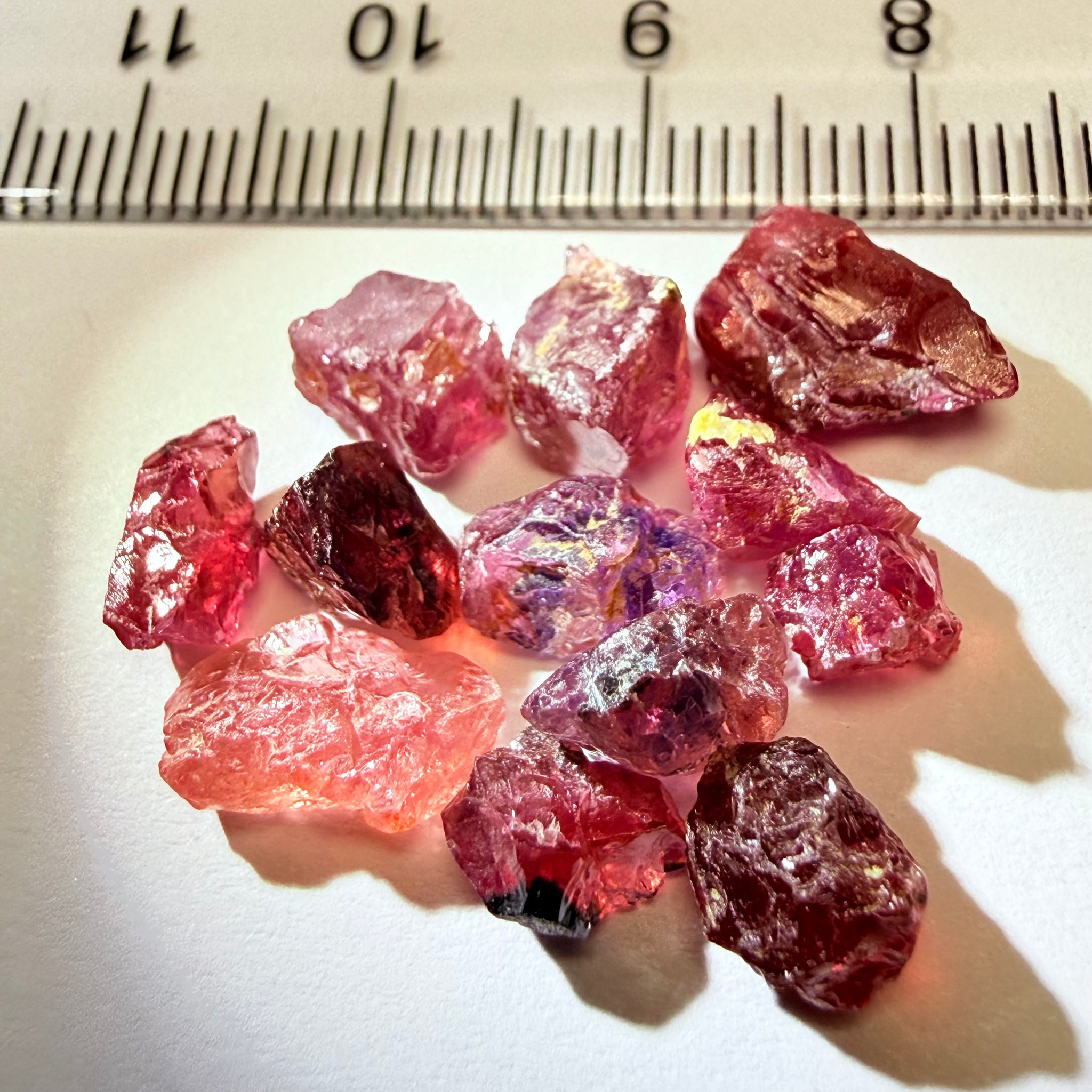 Winza Sapphire Lot, 22.52ct, Winza, Tanzania, Untreated Unheated. Moderately included to slightly included, some flat shape, 1.20ct-3.08ct