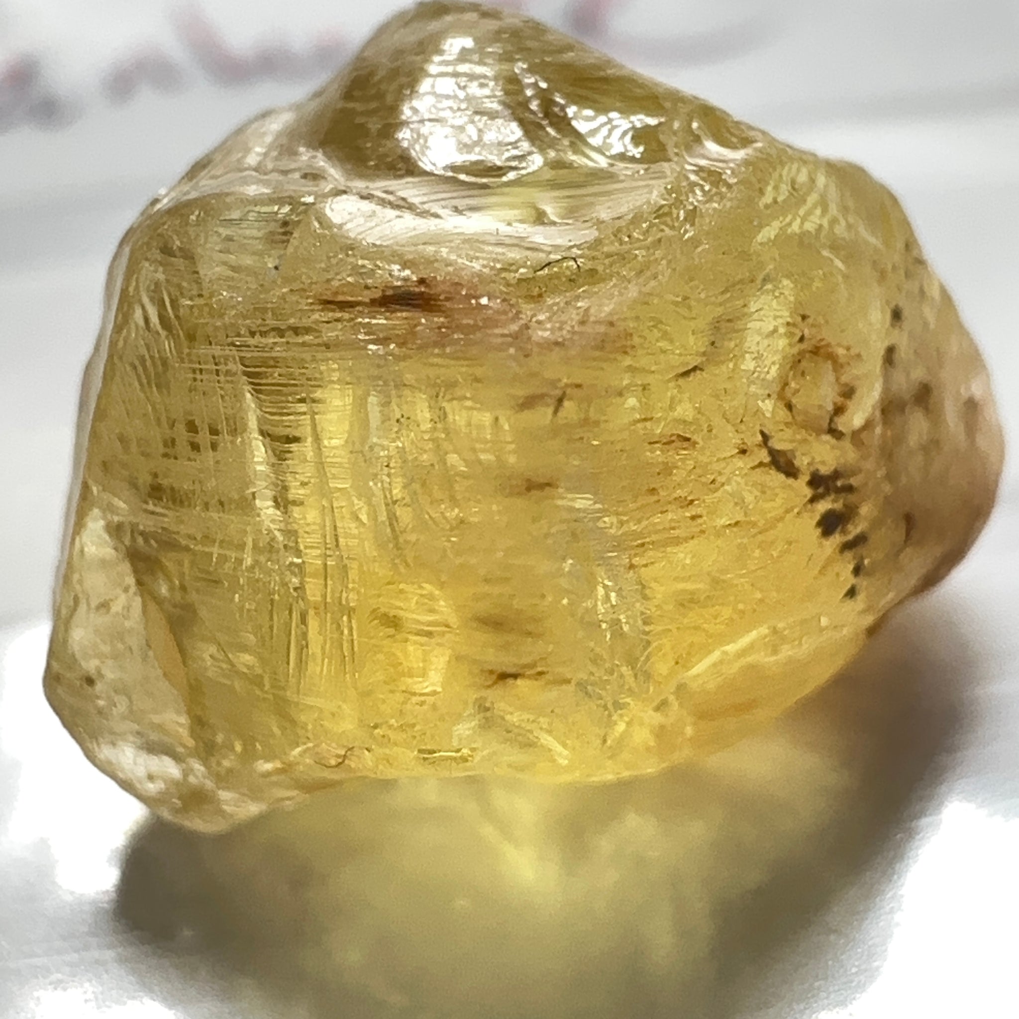 Danburite, 9.87ct, Tanzania, Untreated Unheated, heavily needled