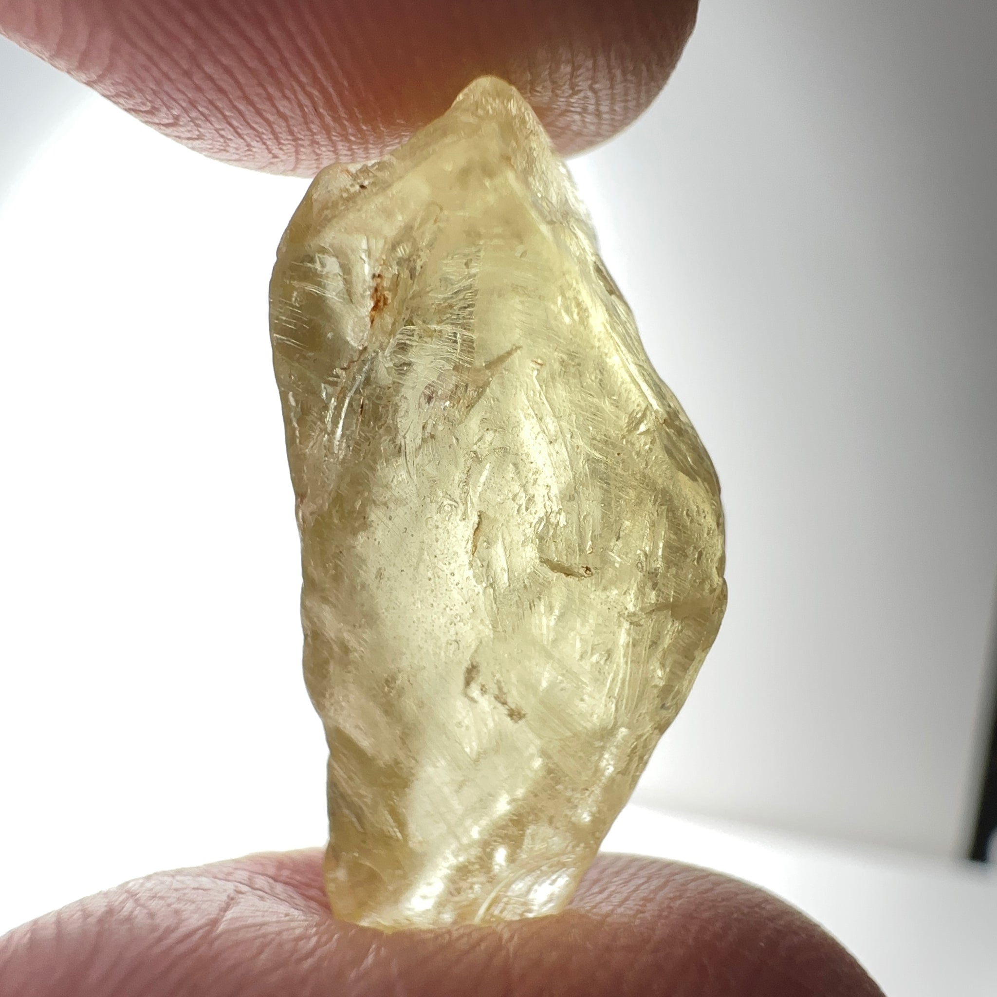 Danburite, 18.07ct, Tanzania, Untreated Unheated, needled with some inclusions on the outer skin