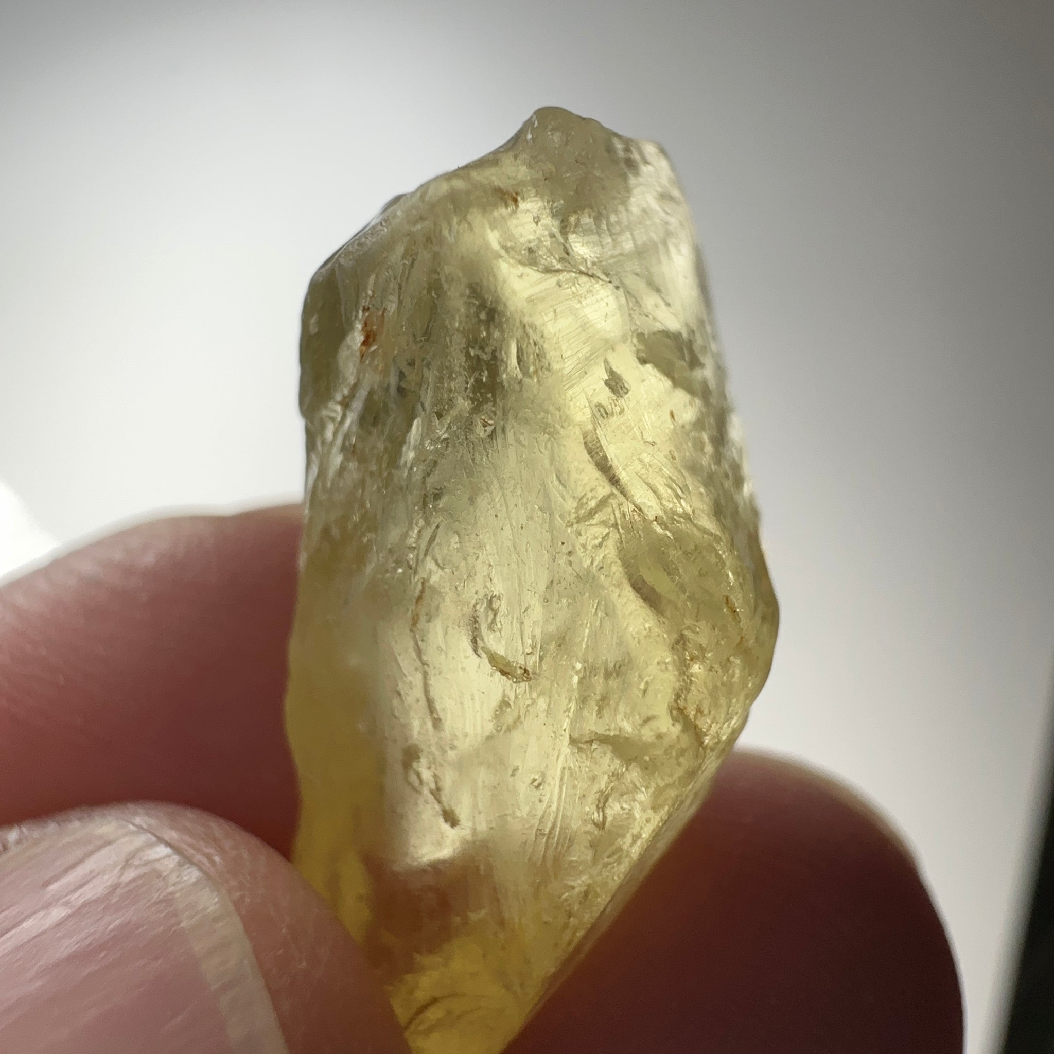 Danburite, 18.07ct, Tanzania, Untreated Unheated, needled with some inclusions on the outer skin