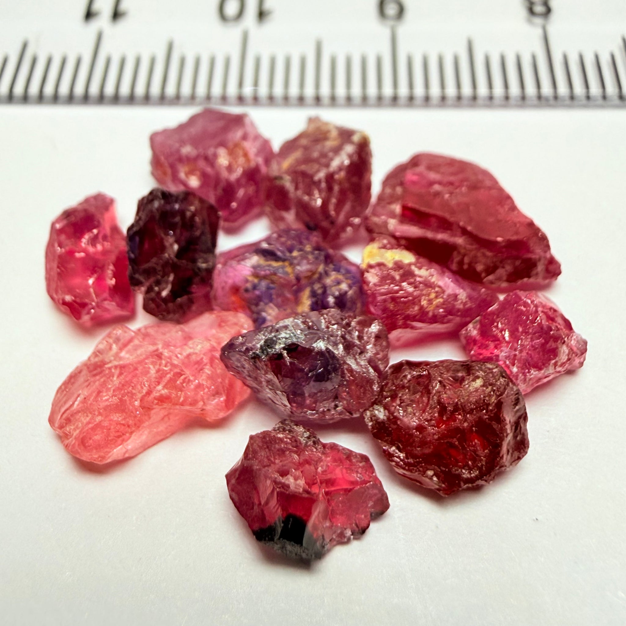Winza Sapphire Lot, 22.52ct, Winza, Tanzania, Untreated Unheated. Moderately included to slightly included, some flat shape, 1.20ct-3.08ct