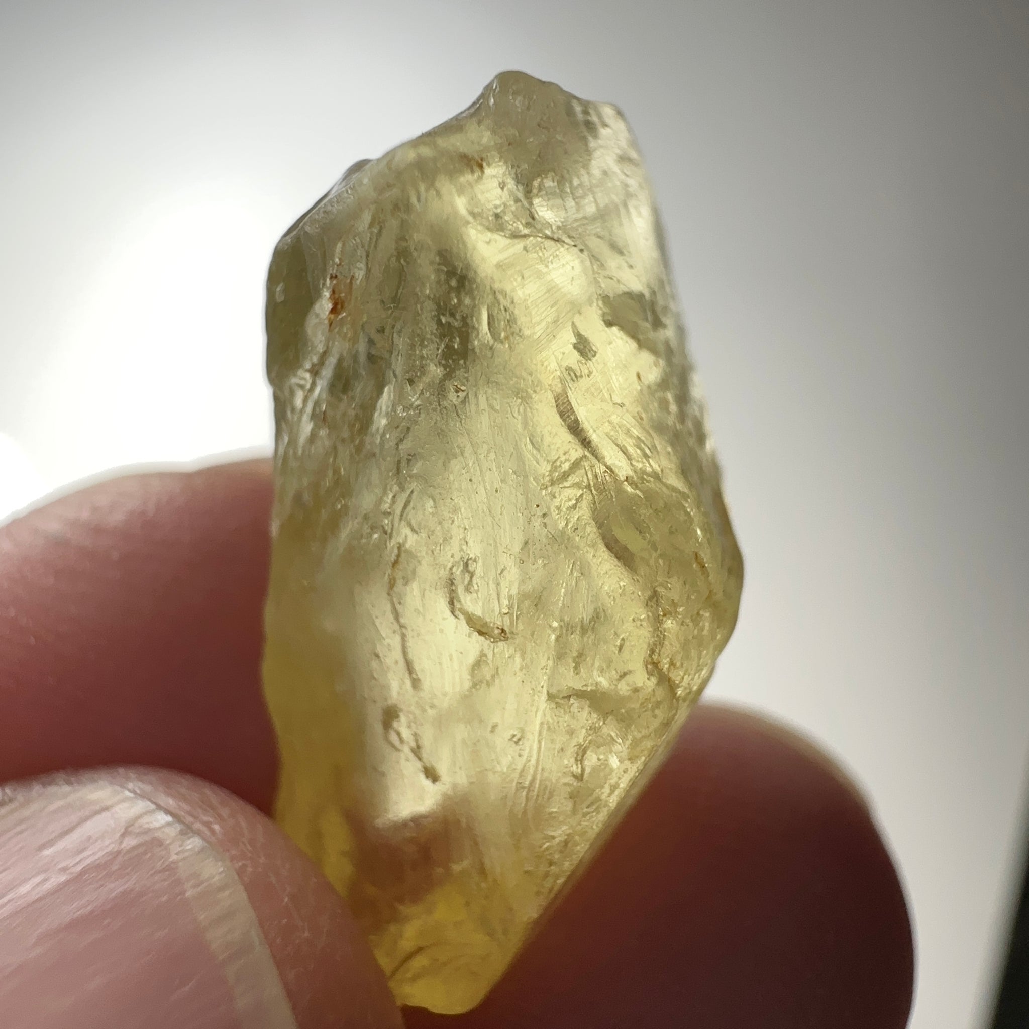 Danburite, 18.07ct, Tanzania, Untreated Unheated, needled with some inclusions on the outer skin