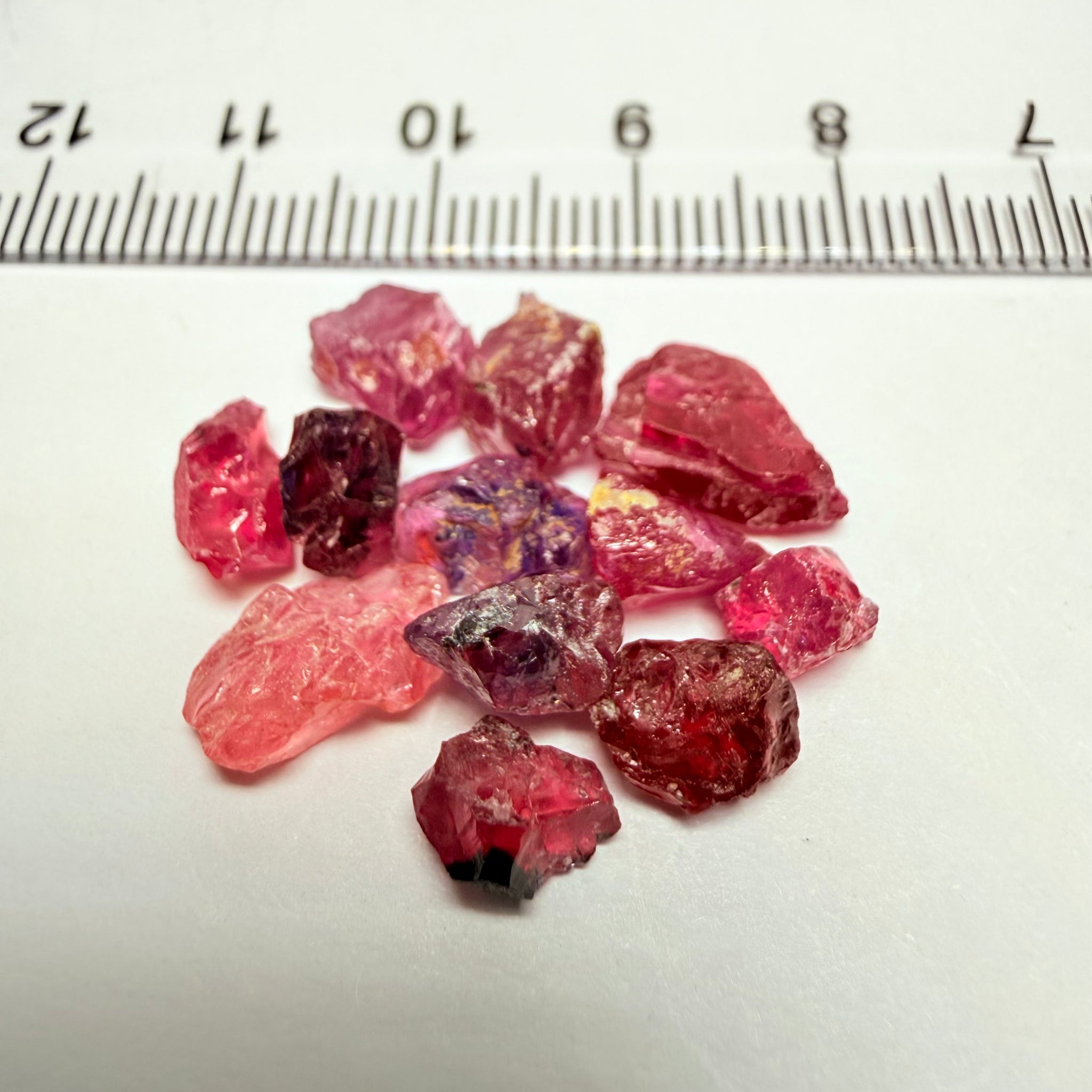 Winza Sapphire Lot, 22.52ct, Winza, Tanzania, Untreated Unheated. Moderately included to slightly included, some flat shape, 1.20ct-3.08ct
