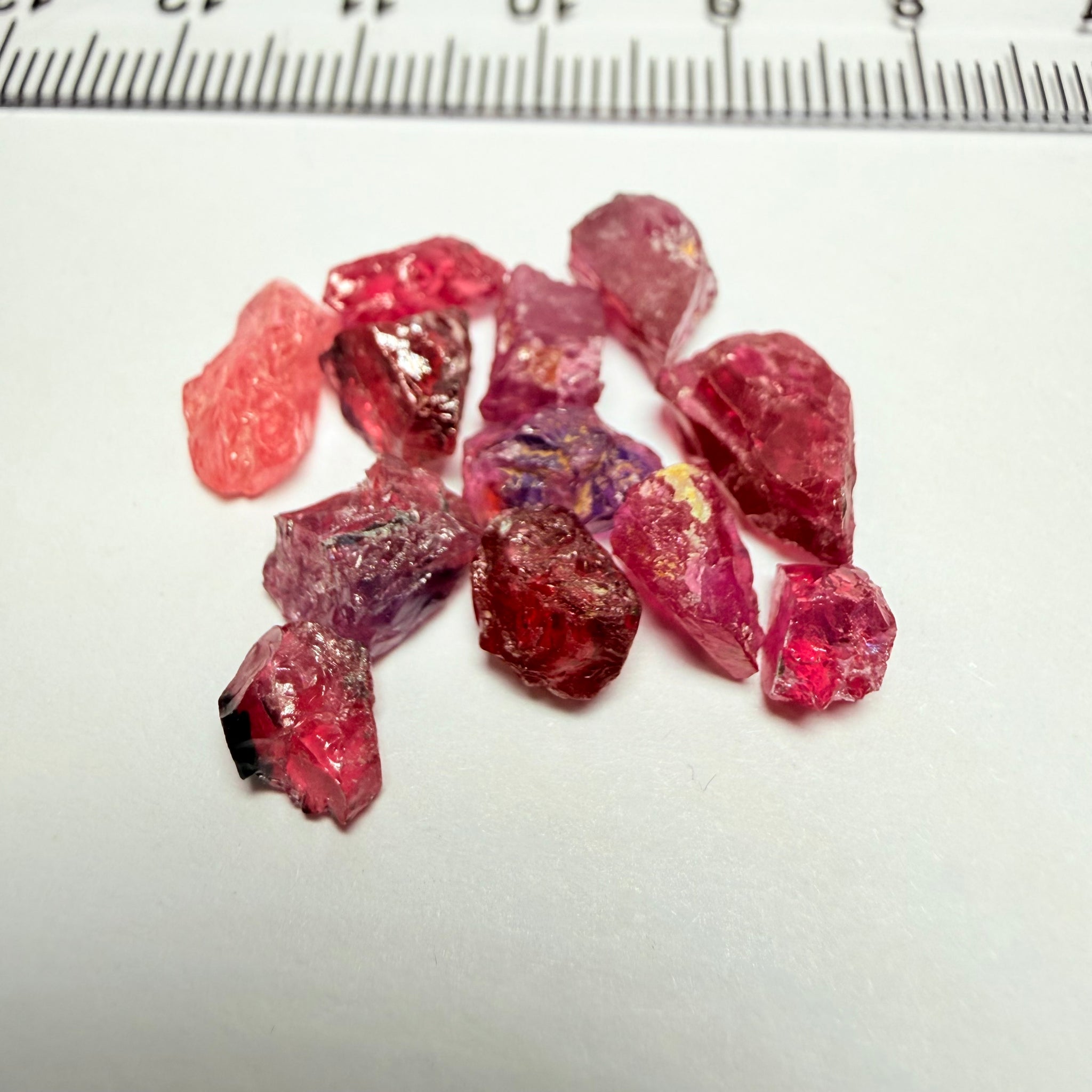 Winza Sapphire Lot, 22.52ct, Winza, Tanzania, Untreated Unheated. Moderately included to slightly included, some flat shape, 1.20ct-3.08ct