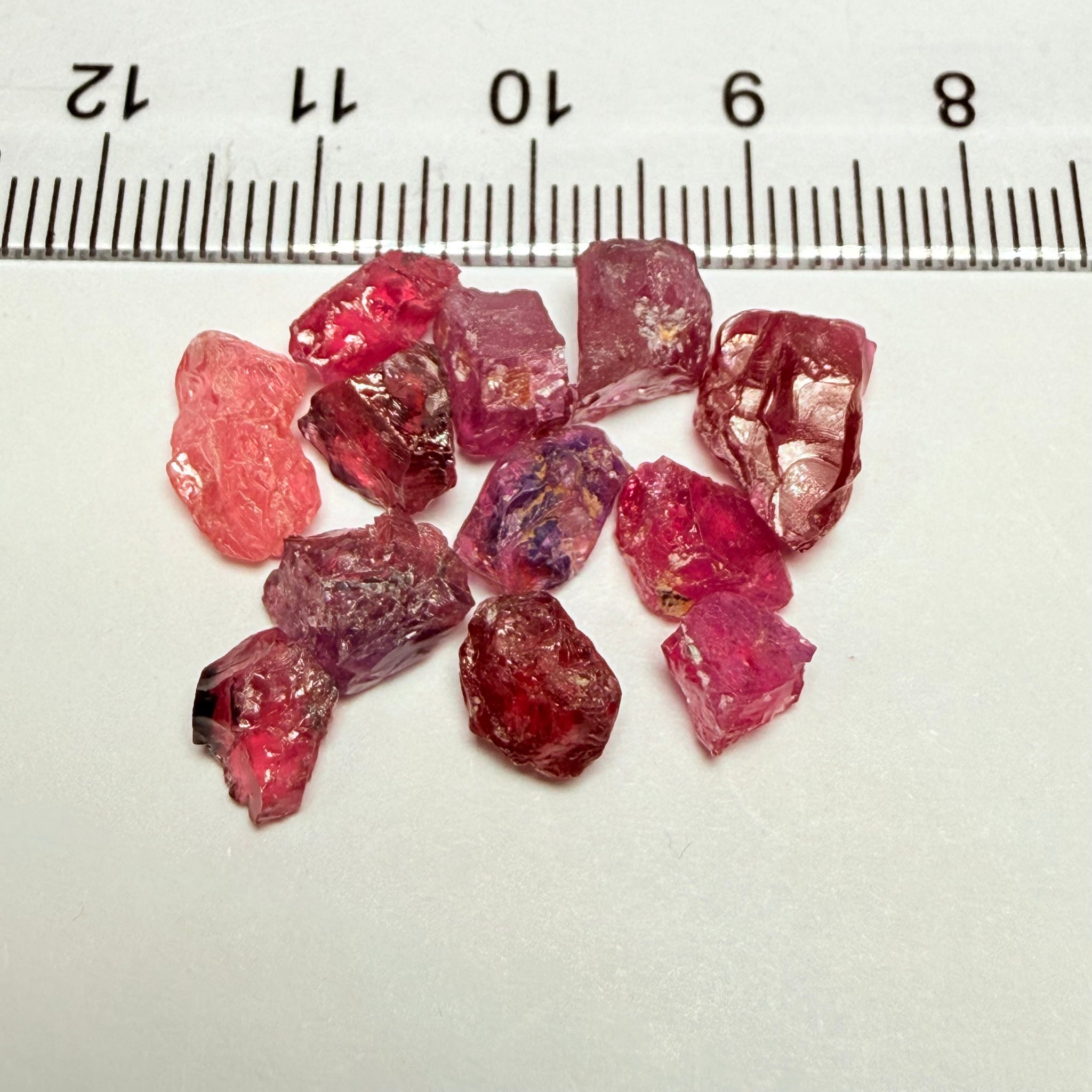 Winza Sapphire Lot, 22.52ct, Winza, Tanzania, Untreated Unheated. Moderately included to slightly included, some flat shape, 1.20ct-3.08ct