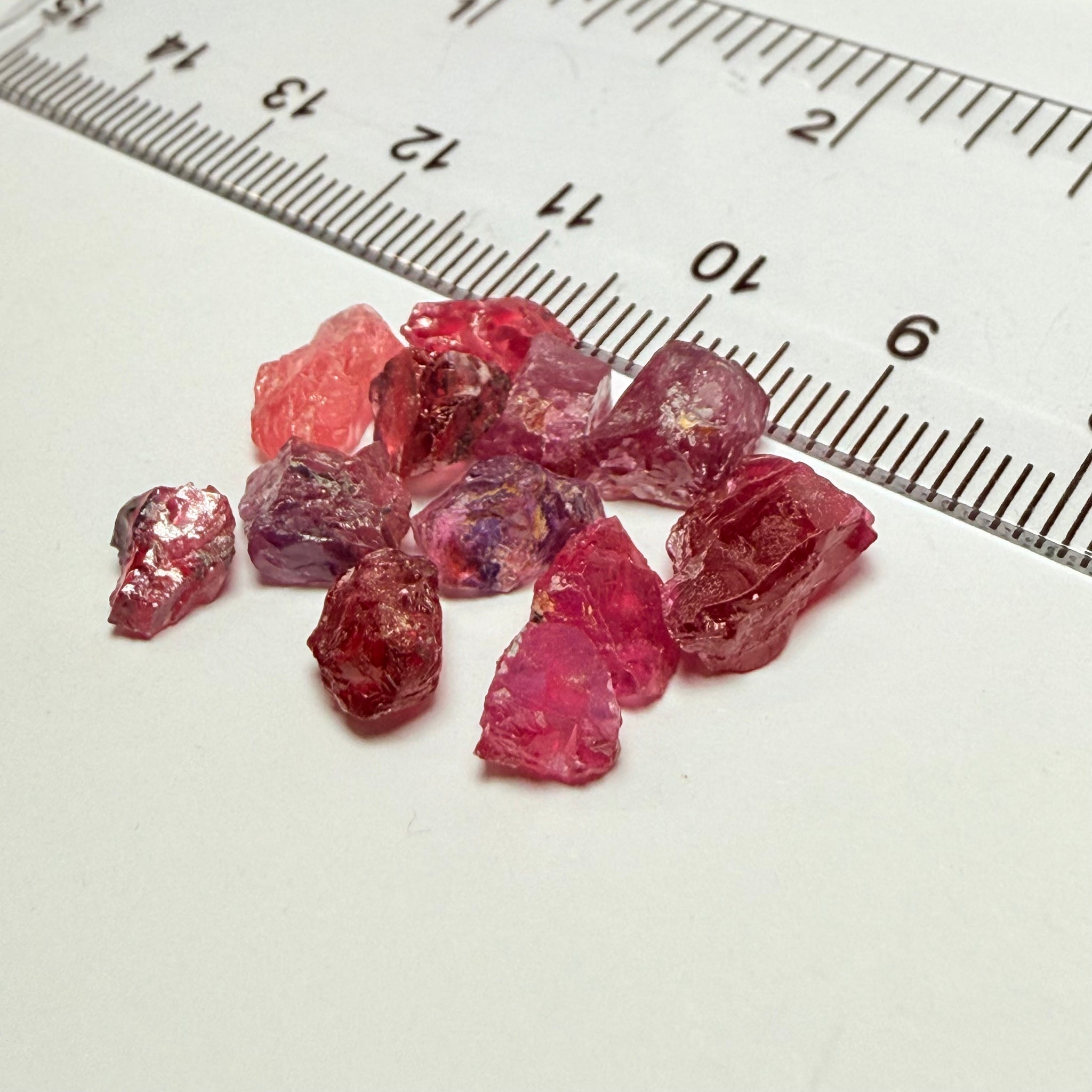 Winza Sapphire Lot, 22.52ct, Winza, Tanzania, Untreated Unheated. Moderately included to slightly included, some flat shape, 1.20ct-3.08ct