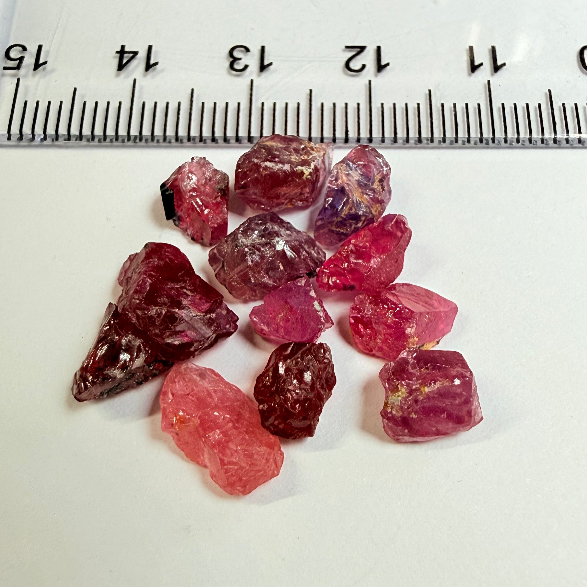 Winza Sapphire Lot, 22.52ct, Winza, Tanzania, Untreated Unheated. Moderately included to slightly included, some flat shape, 1.20ct-3.08ct