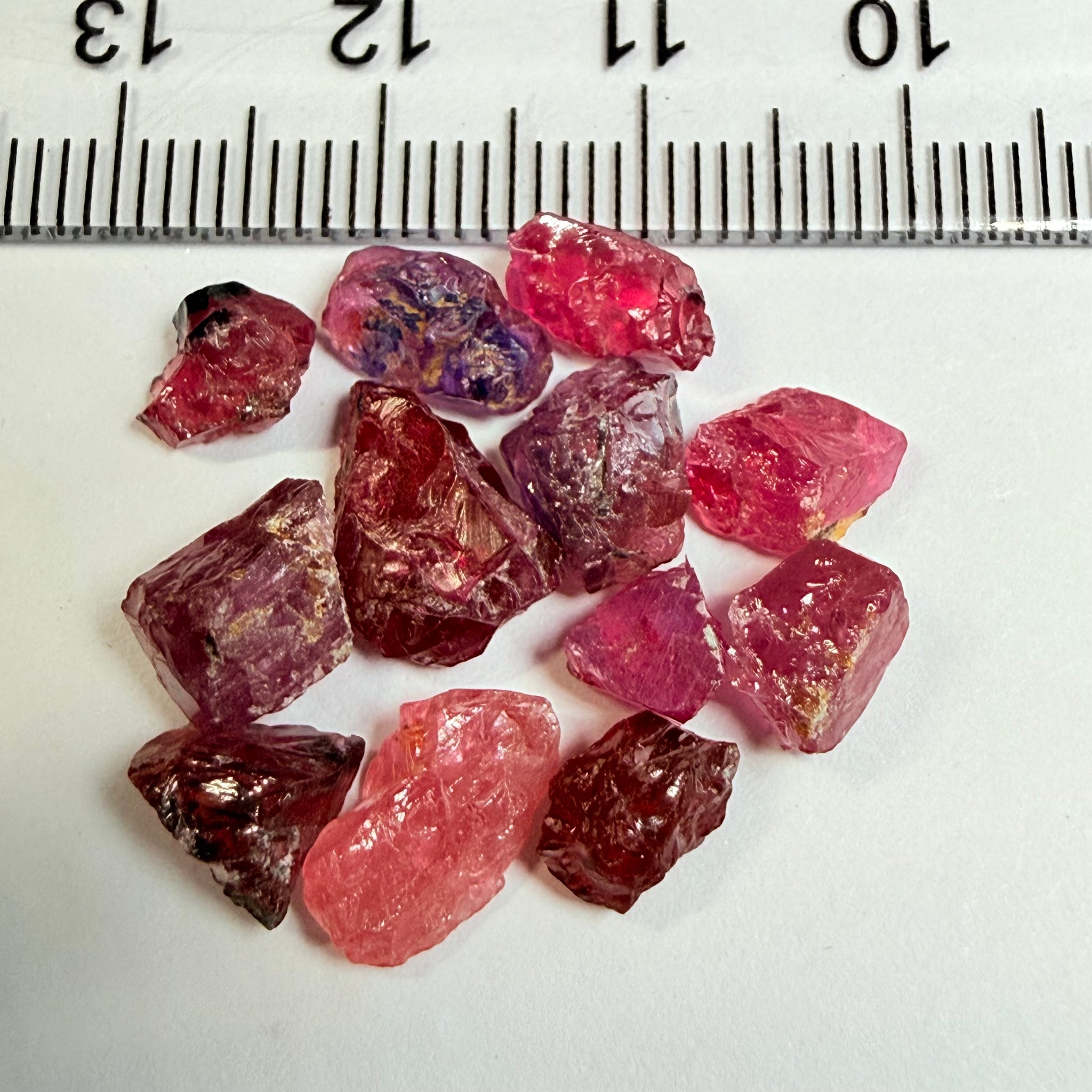 Winza Sapphire Lot, 22.52ct, Winza, Tanzania, Untreated Unheated. Moderately included to slightly included, some flat shape, 1.20ct-3.08ct