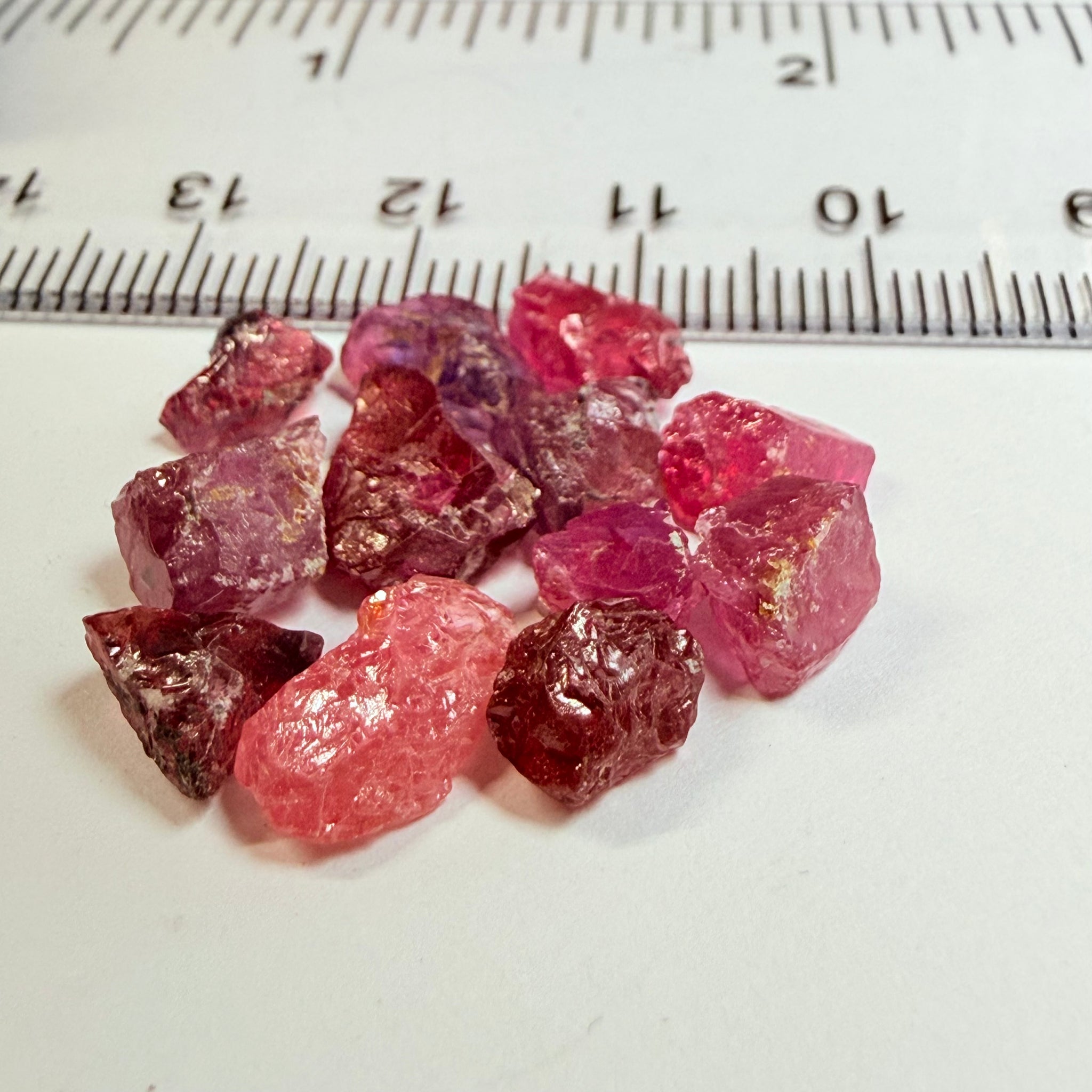 Winza Sapphire Lot, 22.52ct, Winza, Tanzania, Untreated Unheated. Moderately included to slightly included, some flat shape, 1.20ct-3.08ct