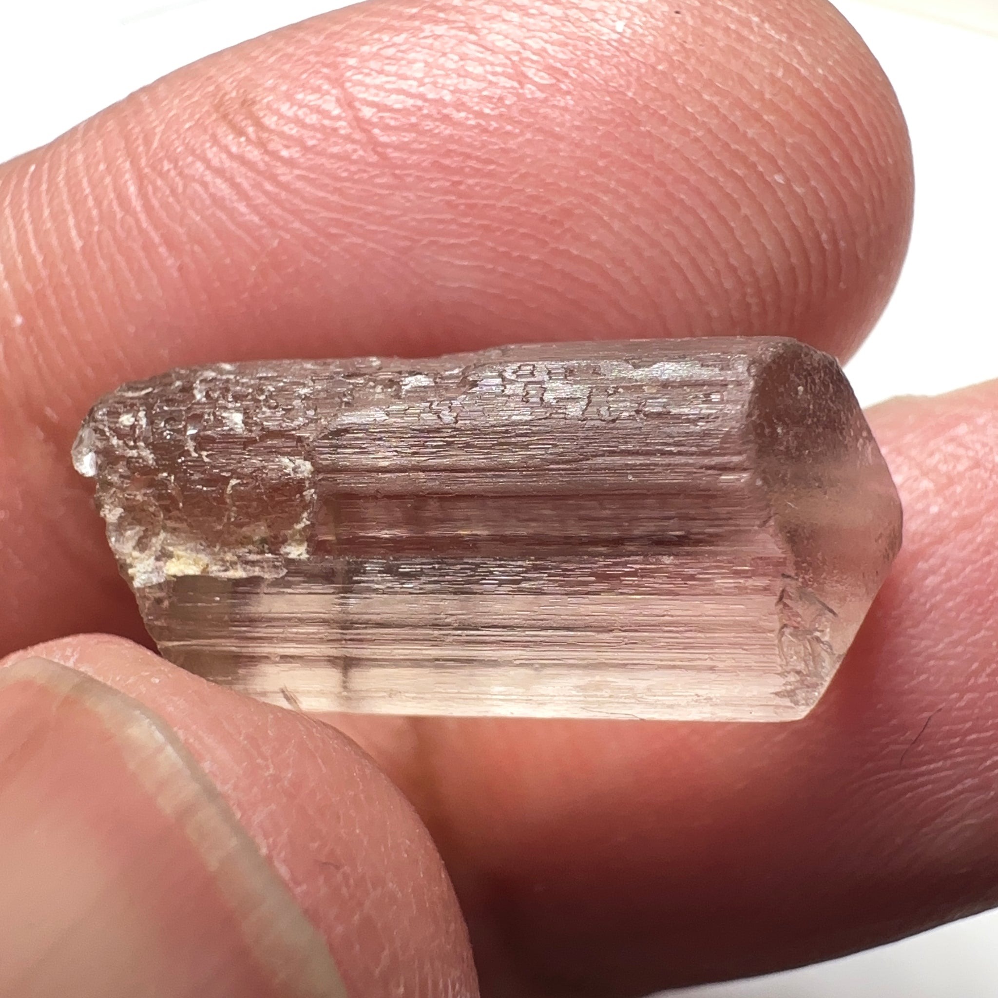 Very Rare, Peach Pink Scapolite, 10.19ct, Tanzania, Untreated Unheated, VVS-IF (flawless)
