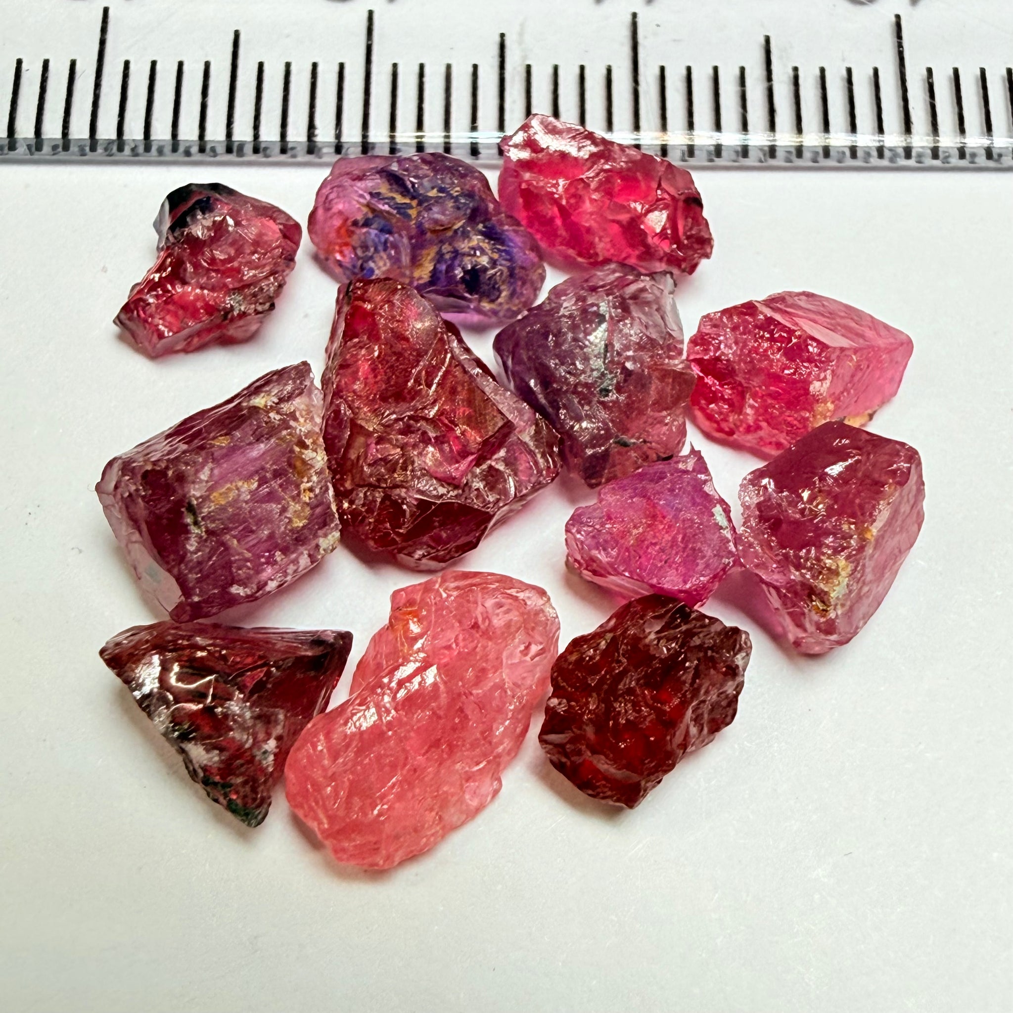 Winza Sapphire Lot, 22.52ct, Winza, Tanzania, Untreated Unheated. Moderately included to slightly included, some flat shape, 1.20ct-3.08ct