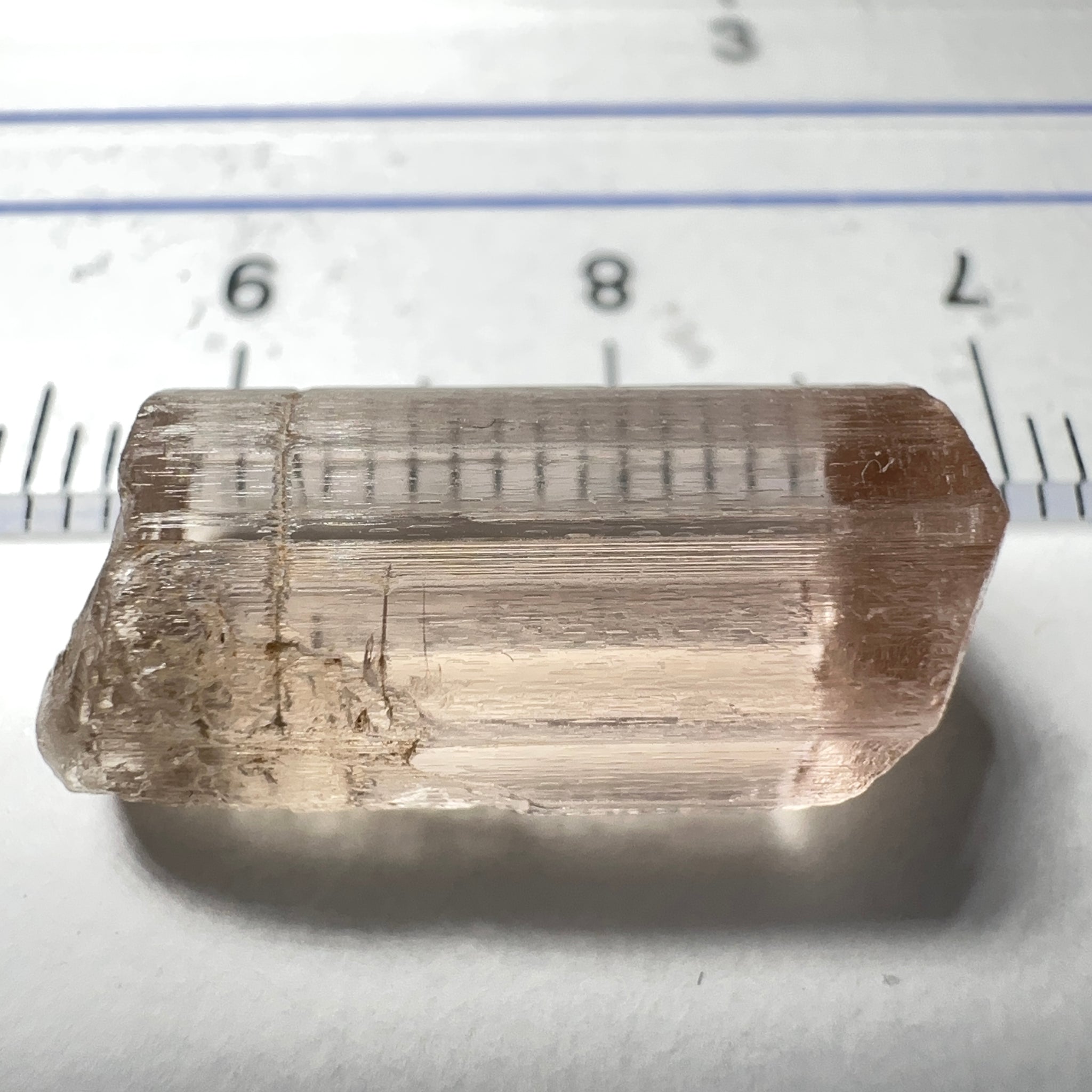 Very Rare, Peach Pink Scapolite, 10.19ct, Tanzania, Untreated Unheated, VVS-IF (flawless)
