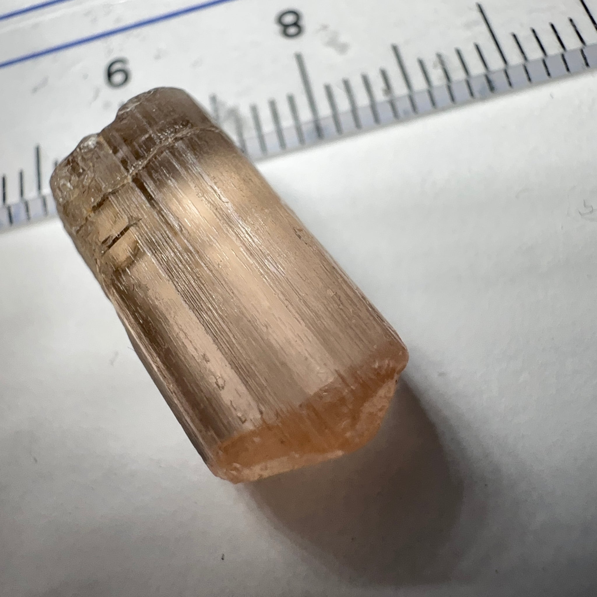 Very Rare, Peach Pink Scapolite, 10.19ct, Tanzania, Untreated Unheated, VVS-IF (flawless)