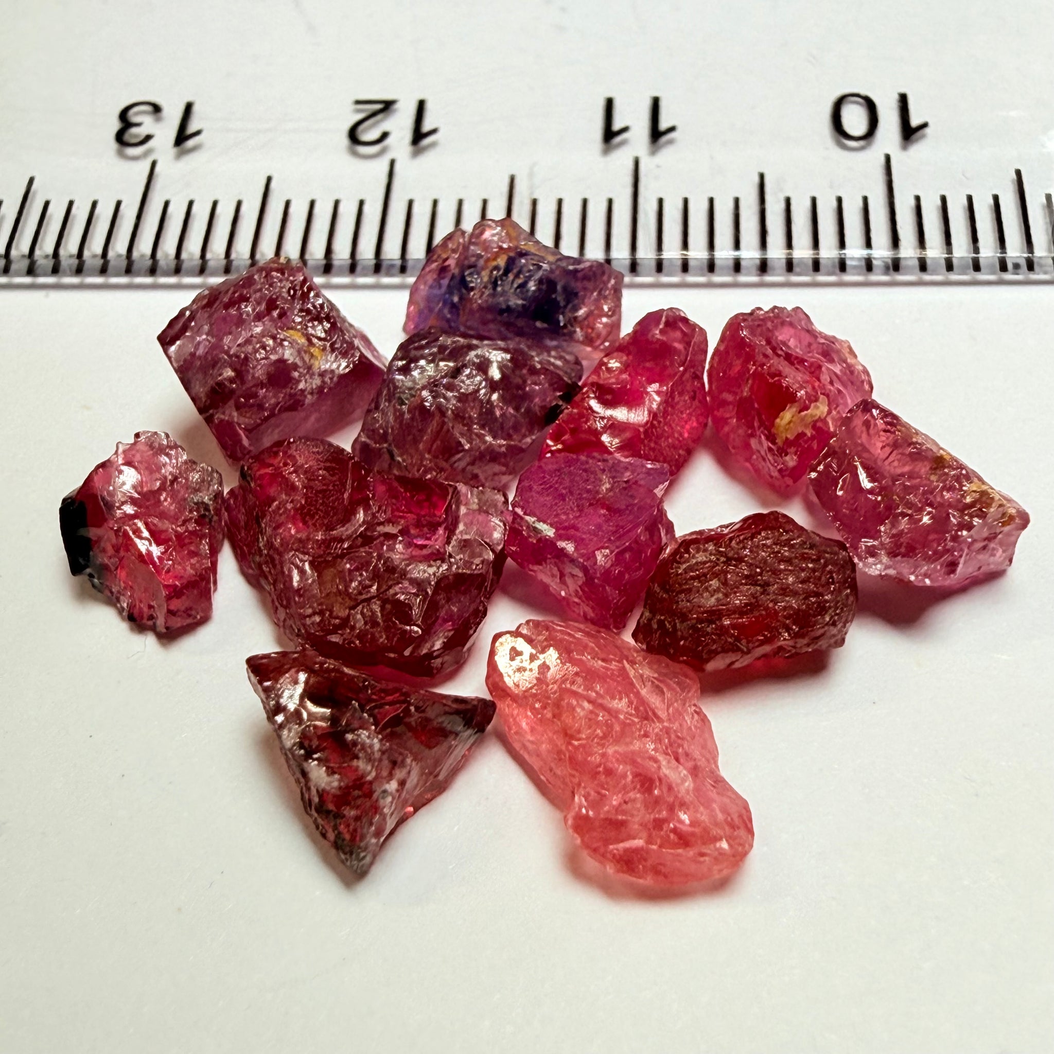 Winza Sapphire Lot, 22.52ct, Winza, Tanzania, Untreated Unheated. Moderately included to slightly included, some flat shape, 1.20ct-3.08ct