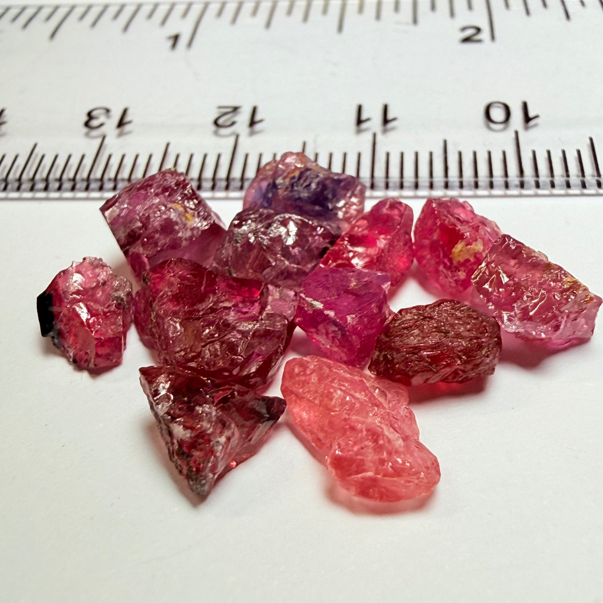 Winza Sapphire Lot, 22.52ct, Winza, Tanzania, Untreated Unheated. Moderately included to slightly included, some flat shape, 1.20ct-3.08ct