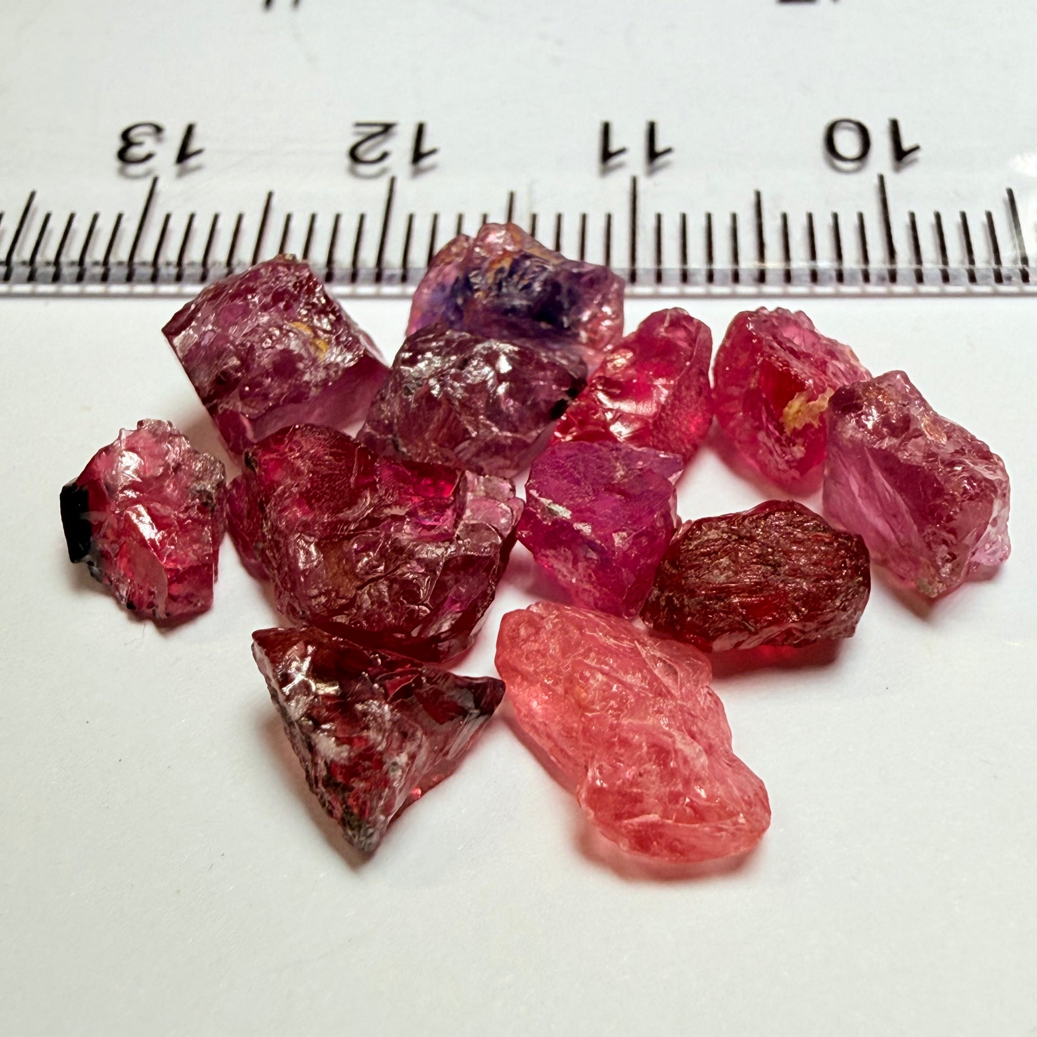Winza Sapphire Lot, 22.52ct, Winza, Tanzania, Untreated Unheated. Moderately included to slightly included, some flat shape, 1.20ct-3.08ct
