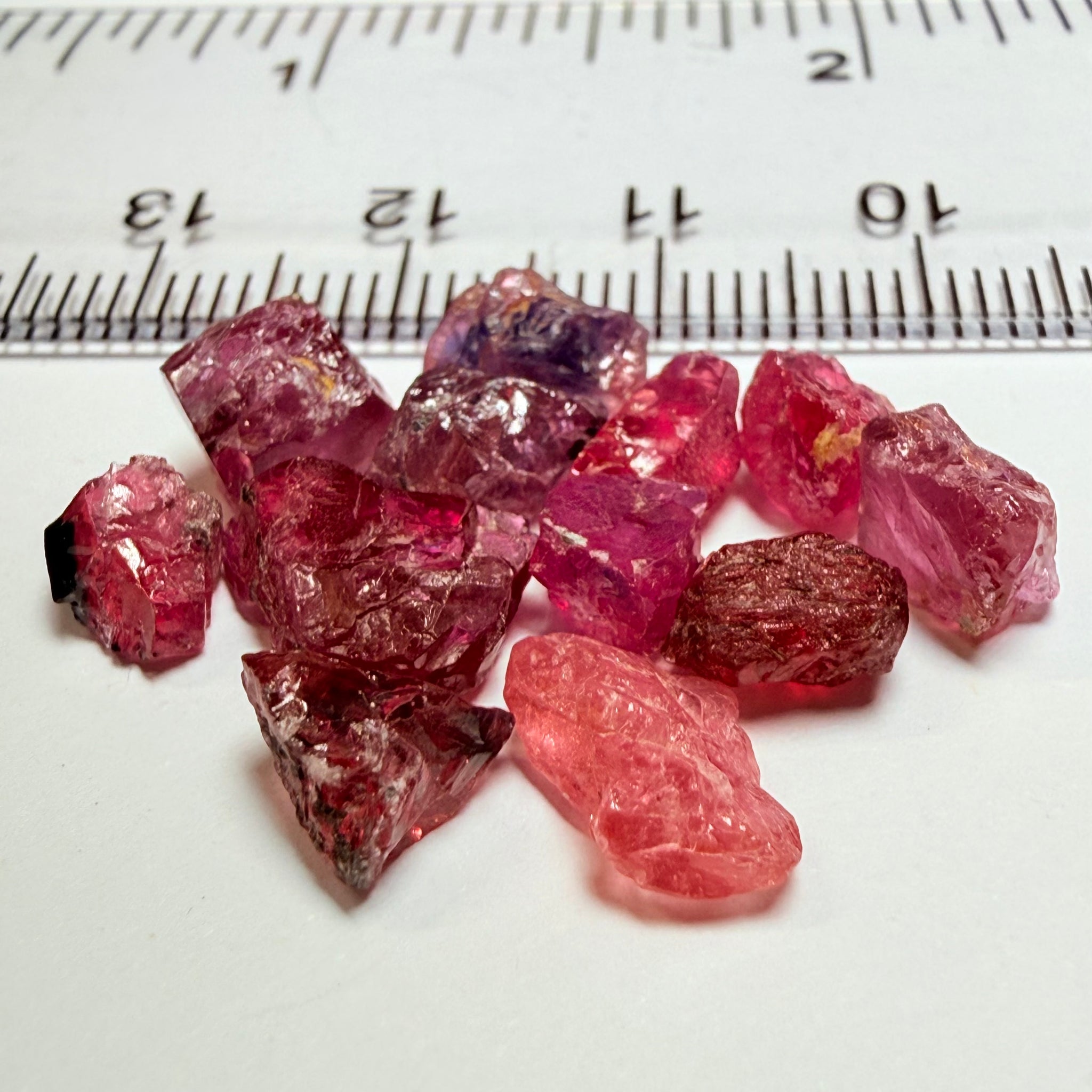 Winza Sapphire Lot, 22.52ct, Winza, Tanzania, Untreated Unheated. Moderately included to slightly included, some flat shape, 1.20ct-3.08ct