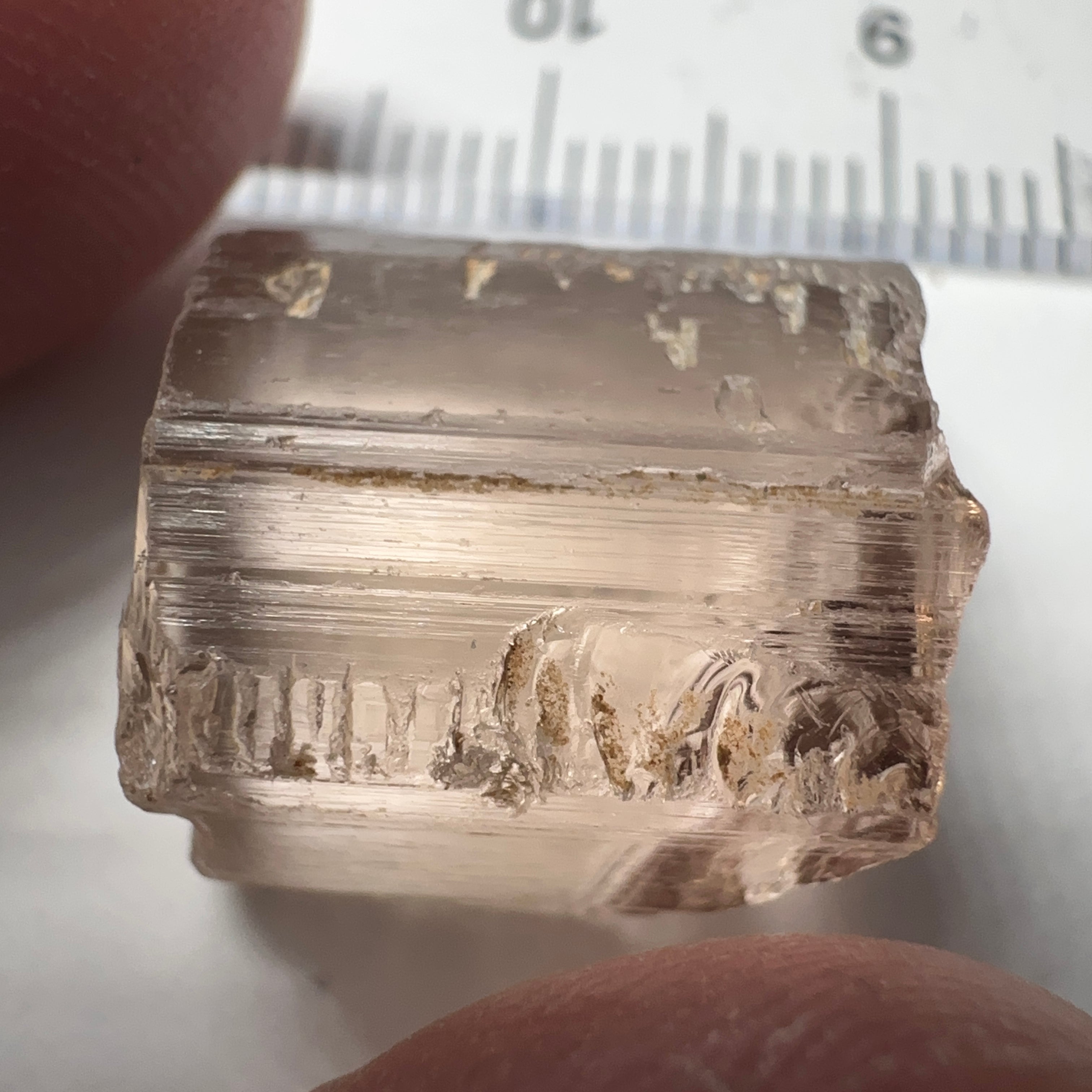 21.31ct Very Rare, Peach Pink Scapolite, Tanzania, Untreated Unheated, VVS-IF (flawless)