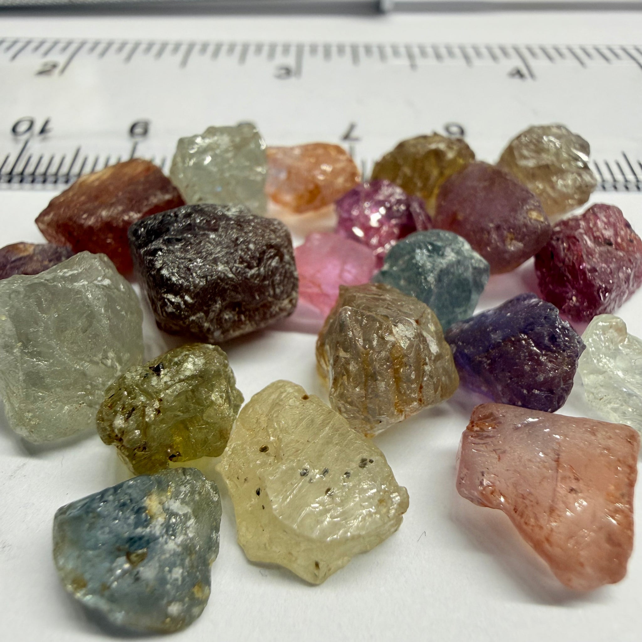 Umba Sapphire Lot, 88.65ct, Umba, Tanzania, Untreated Unheated, facet with heavy inclusions or cab, 1.51ct-11.72ct