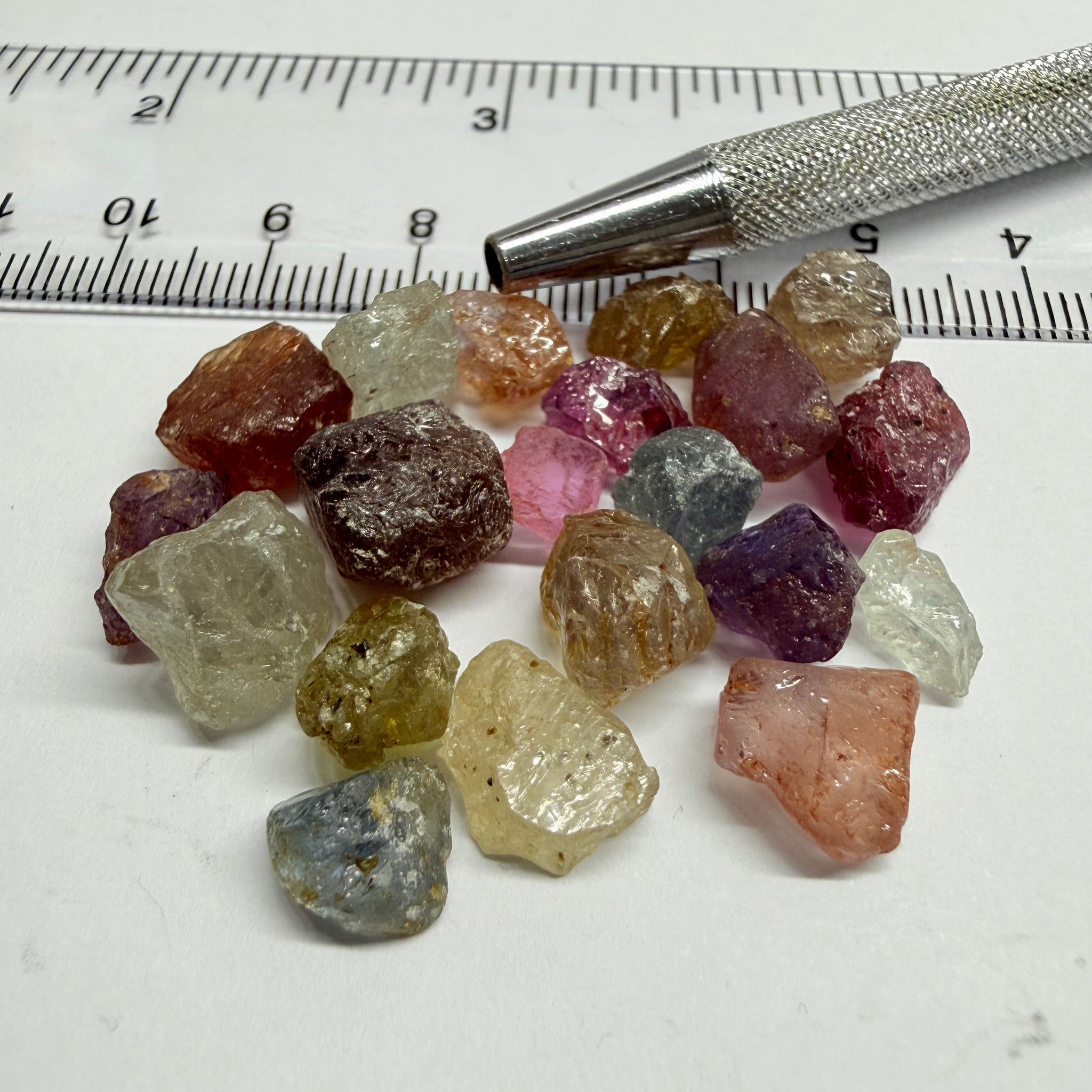 Umba Sapphire Lot, 88.65ct, Umba, Tanzania, Untreated Unheated, facet with heavy inclusions or cab, 1.51ct-11.72ct