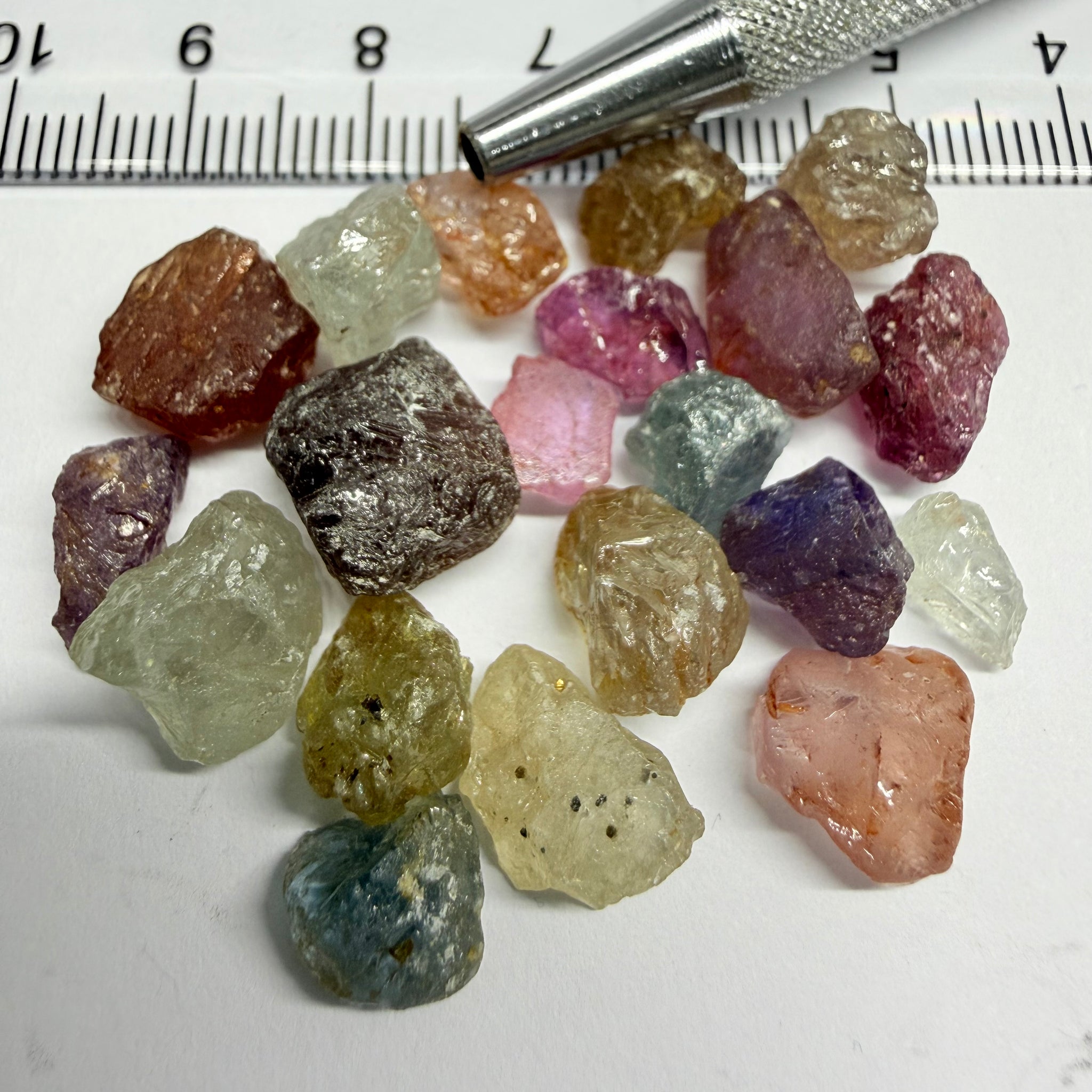 Umba Sapphire Lot, 88.65ct, Umba, Tanzania, Untreated Unheated, facet with heavy inclusions or cab, 1.51ct-11.72ct