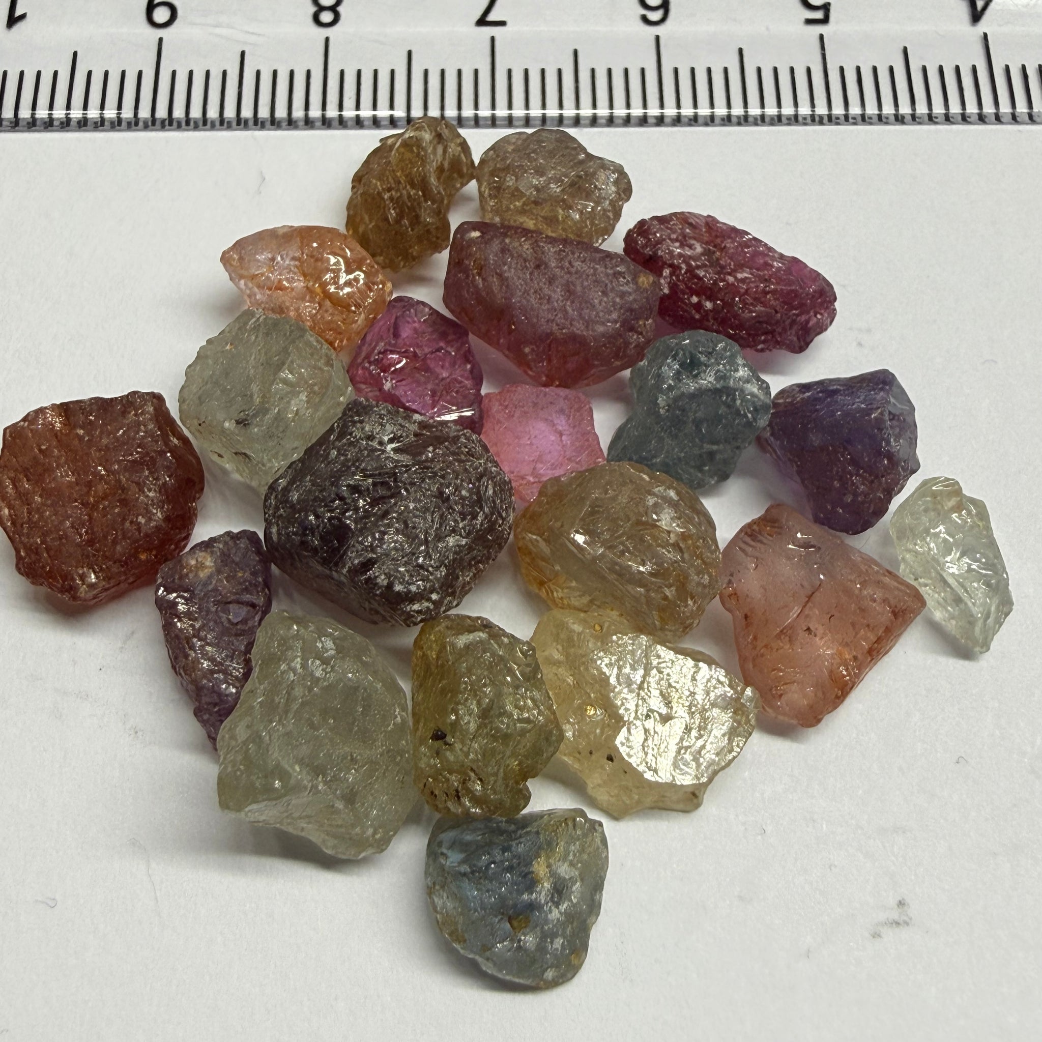 Umba Sapphire Lot, 88.65ct, Umba, Tanzania, Untreated Unheated, facet with heavy inclusions or cab, 1.51ct-11.72ct