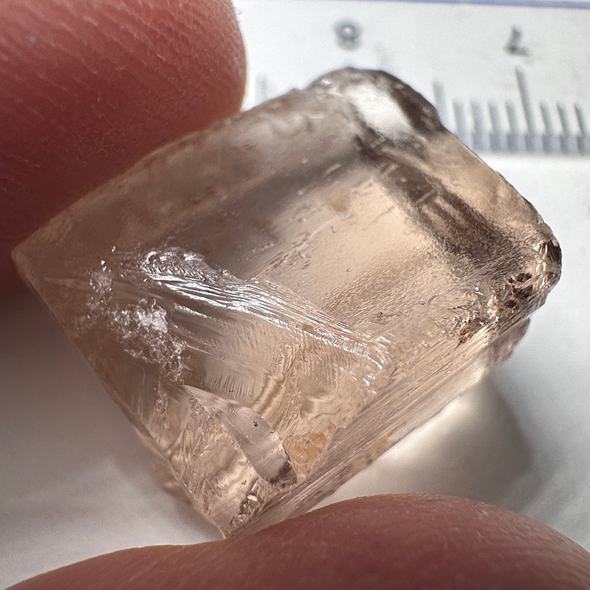 Peach Pink Scapolite, 21.31ct, Very Rare, Tanzania, Untreated Unheated, VVS-IF (flawless)