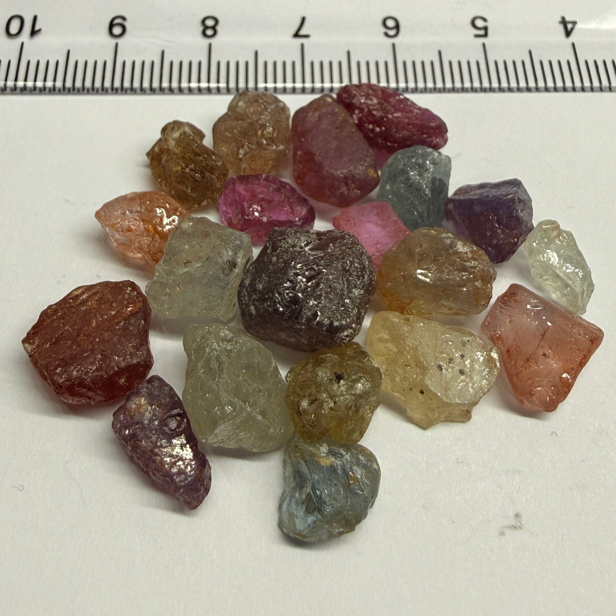 Umba Sapphire Lot, 88.65ct, Umba, Tanzania, Untreated Unheated, facet with heavy inclusions or cab, 1.51ct-11.72ct