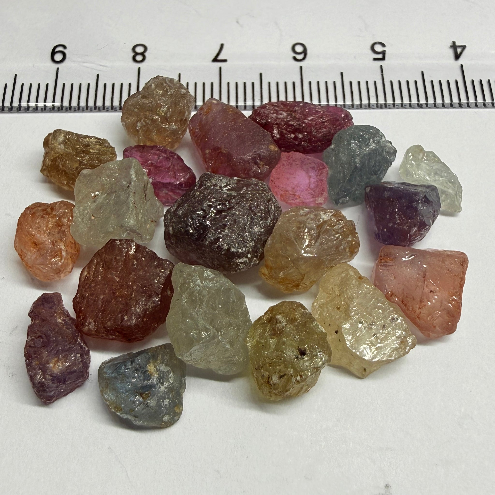 Umba Sapphire Lot, 88.65ct, Umba, Tanzania, Untreated Unheated, facet with heavy inclusions or cab, 1.51ct-11.72ct