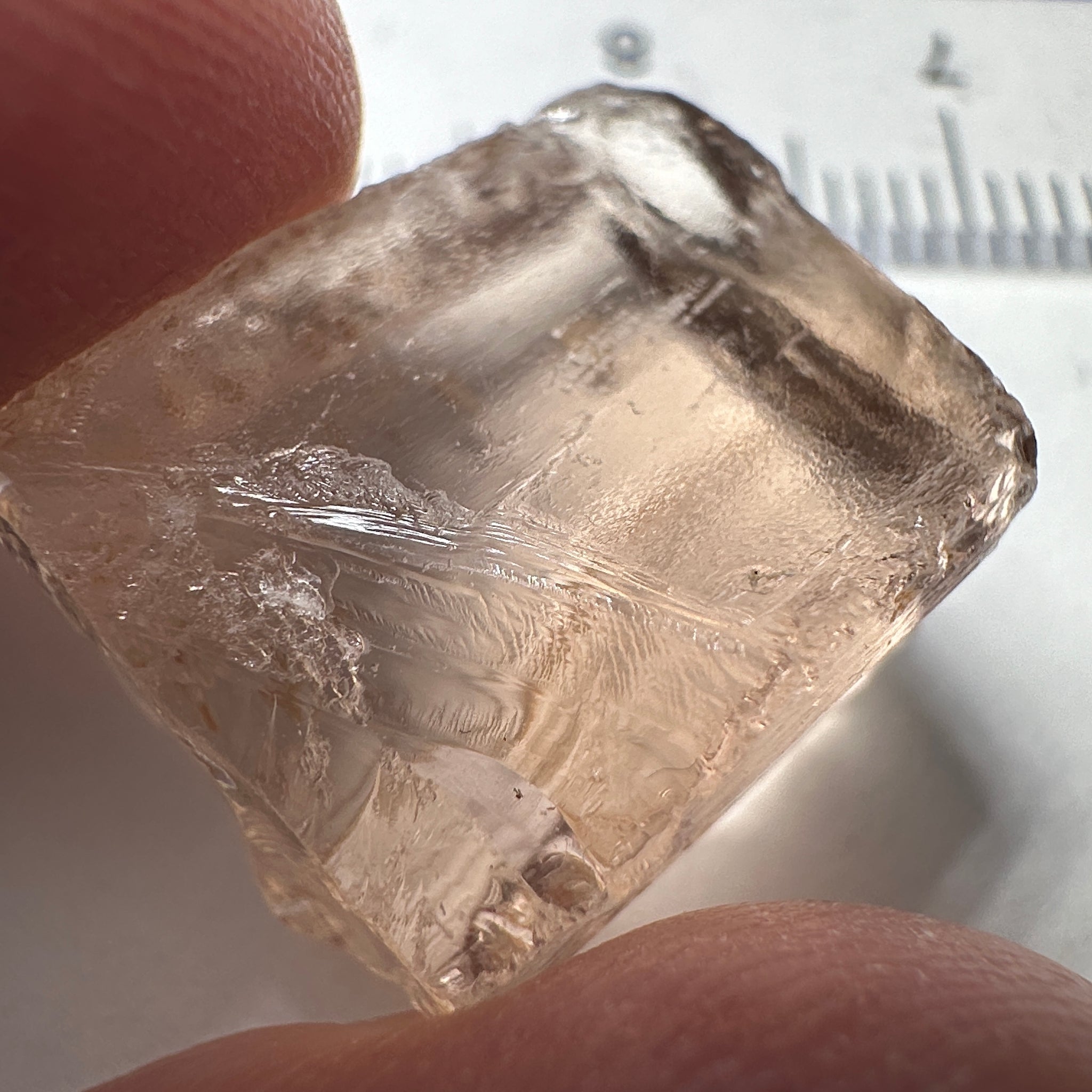 Peach Pink Scapolite, 21.31ct, Very Rare, Tanzania, Untreated Unheated, VVS-IF (flawless)