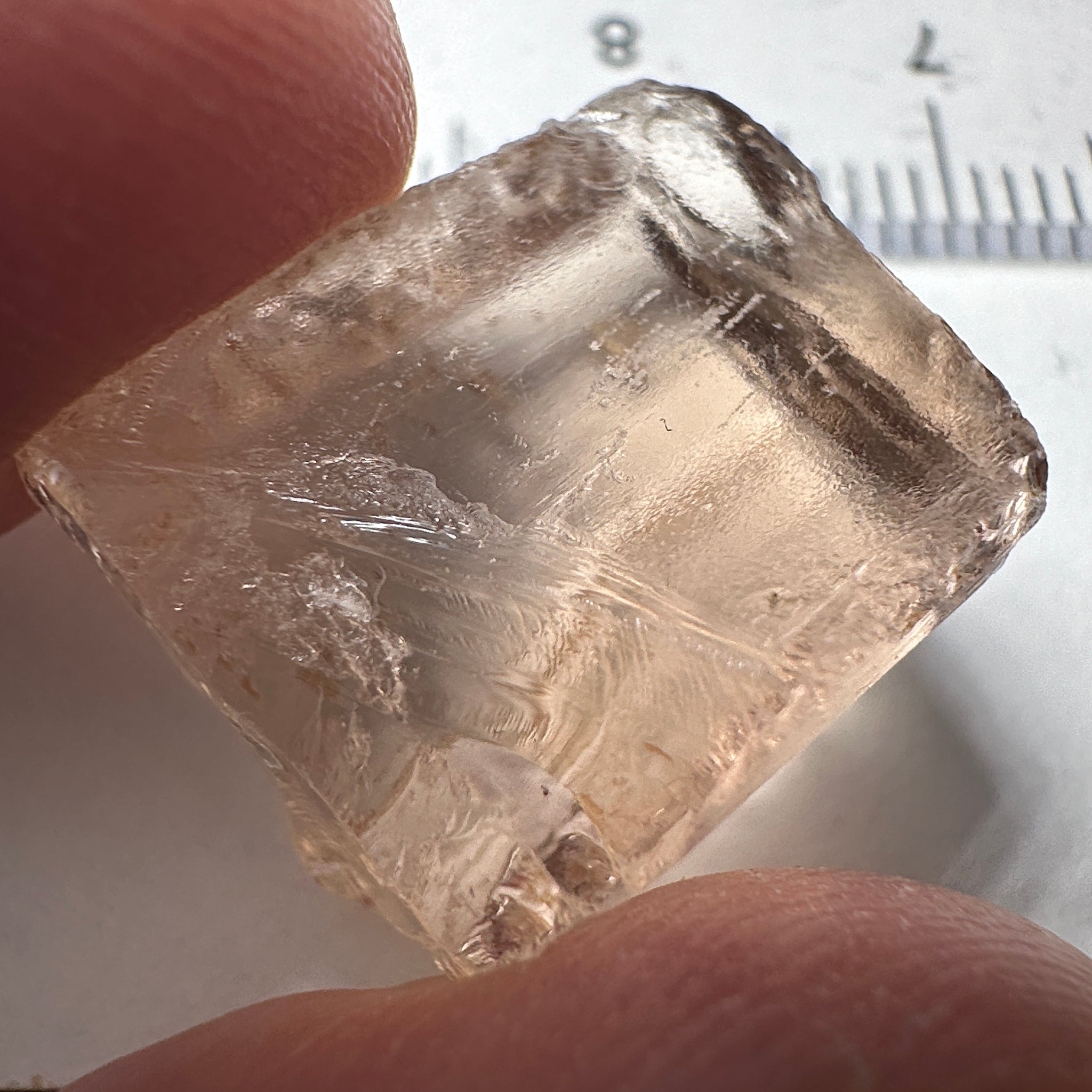 Peach Pink Scapolite, 21.31ct, Very Rare, Tanzania, Untreated Unheated, VVS-IF (flawless)