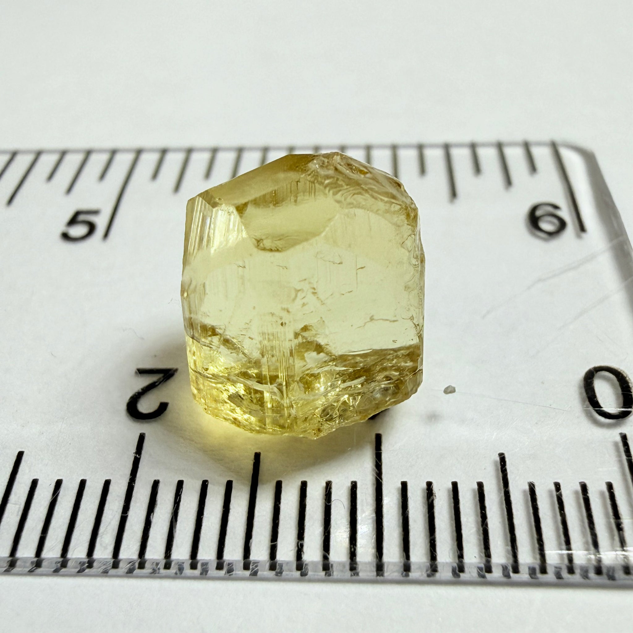 Yellow Tourmaline Crystal, 8.66ct, Tanzania, Untreated Unheated. vvs-if