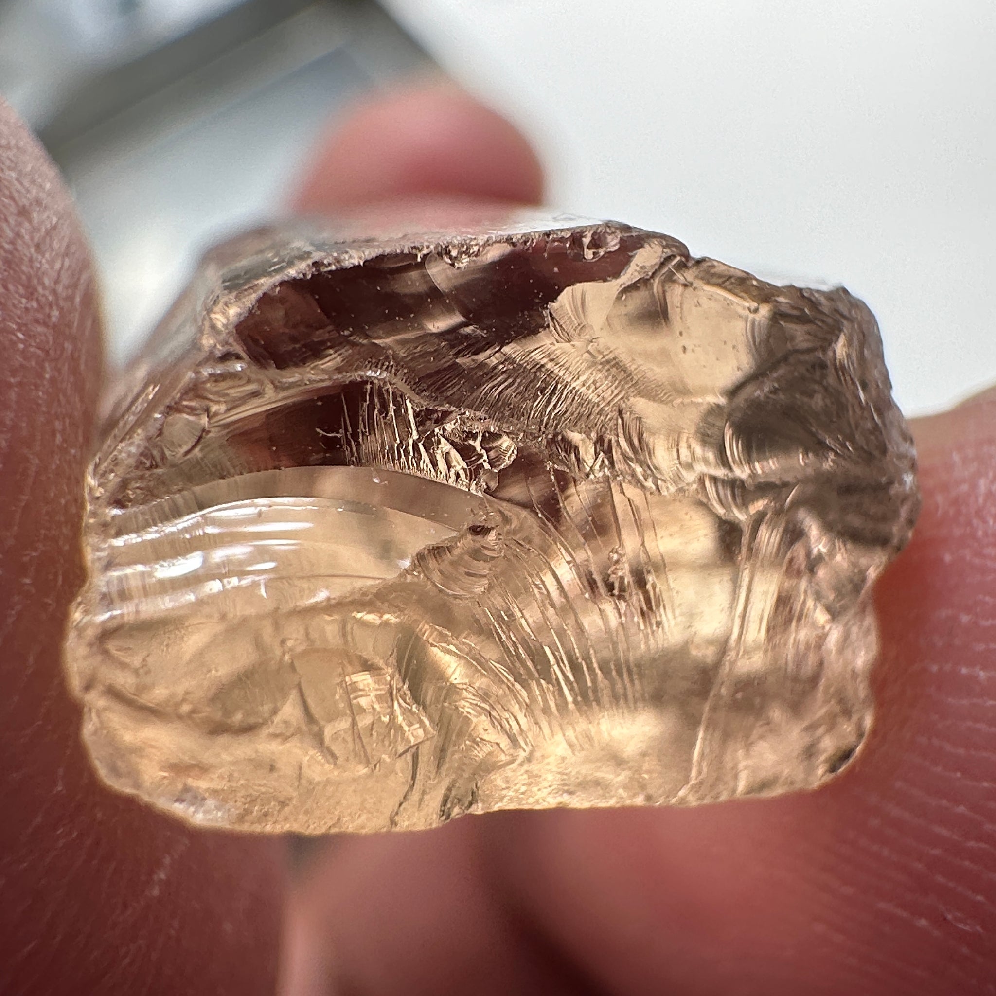 Peach Pink Scapolite, 21.31ct, Very Rare, Tanzania, Untreated Unheated, VVS-IF (flawless)