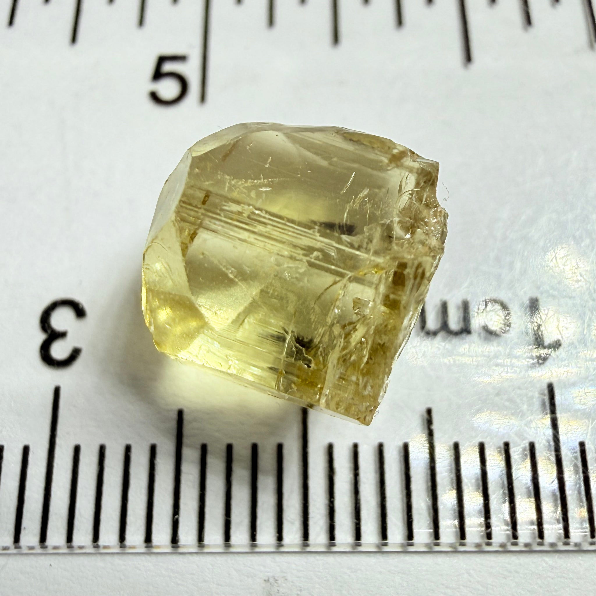 Yellow Tourmaline Crystal, 8.66ct, Tanzania, Untreated Unheated. vvs-if
