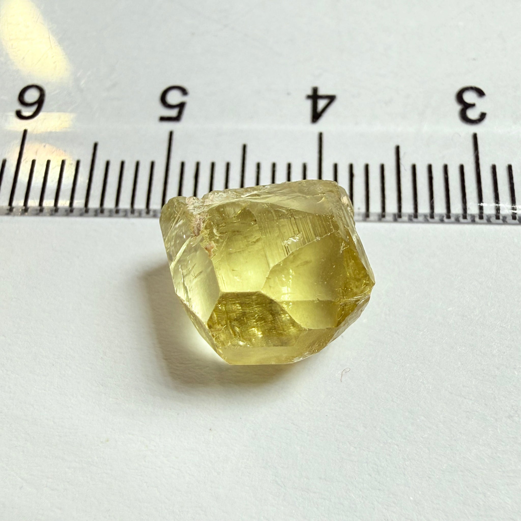 Yellow Tourmaline Crystal, 8.66ct, Tanzania, Untreated Unheated. vvs-if