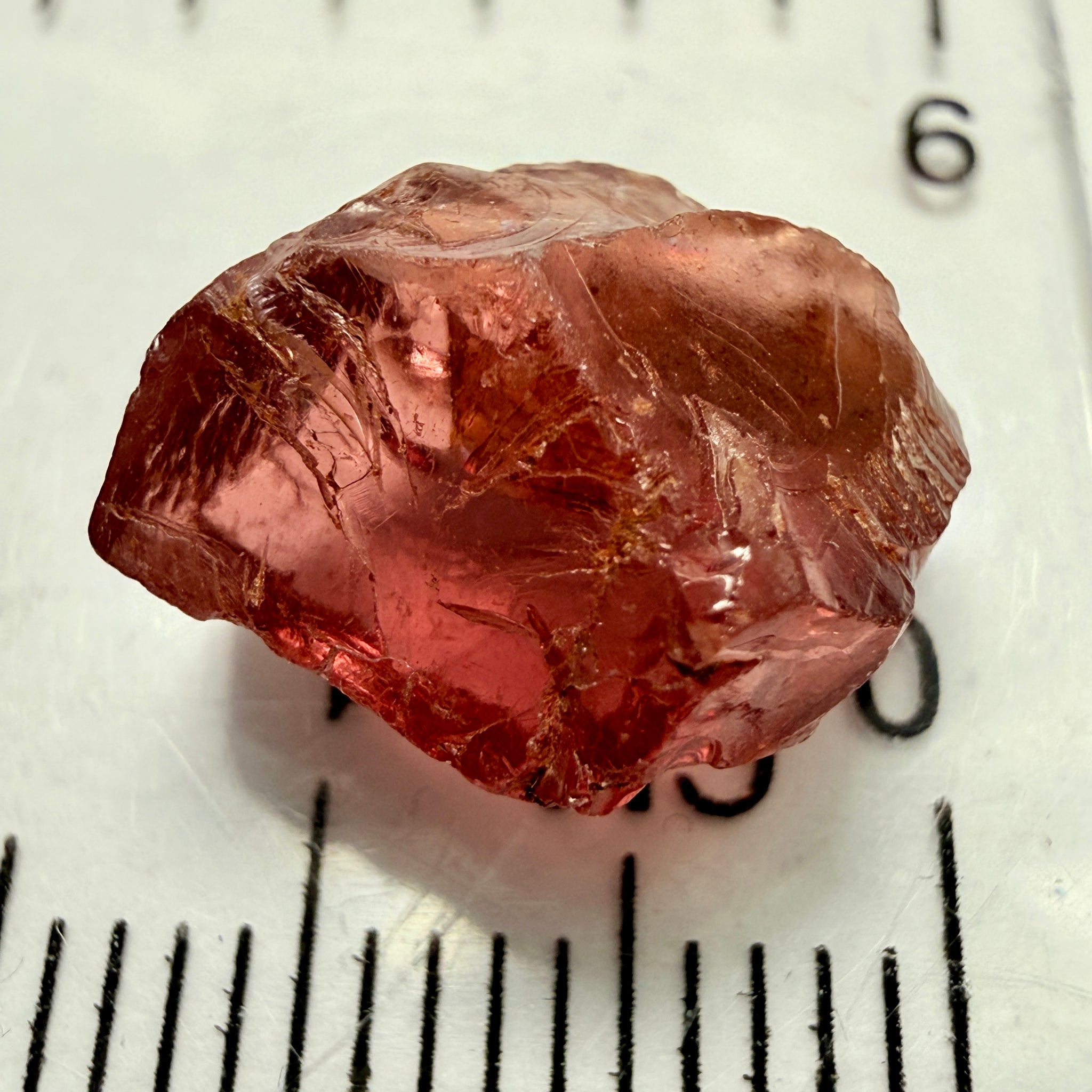 Umba Garnet, 6.90ct, Umba Valley, Tanzania, Untreated Unheated, vvs-if but flattish shape, see side pictures