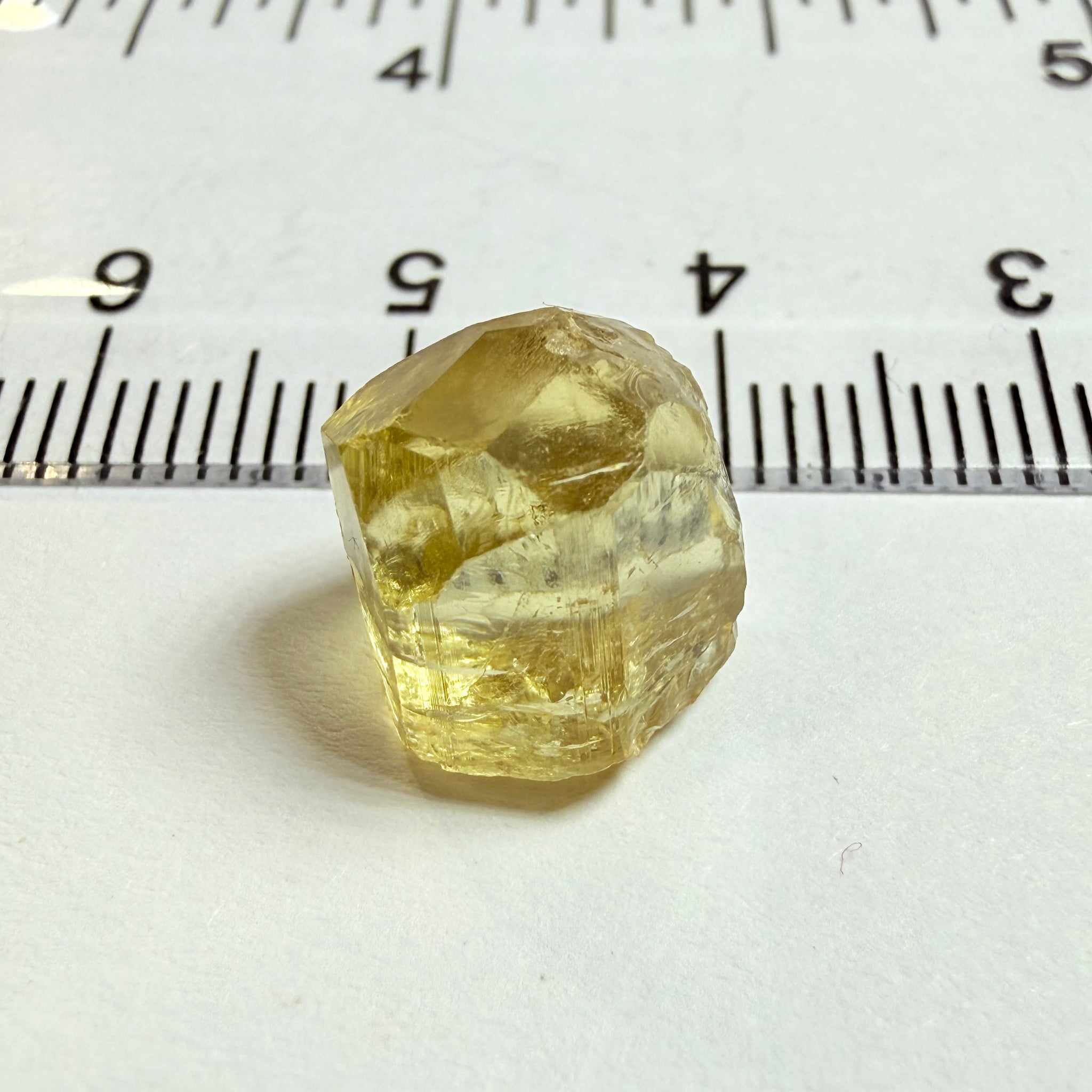 Yellow Tourmaline Crystal, 8.66ct, Tanzania, Untreated Unheated. vvs-if