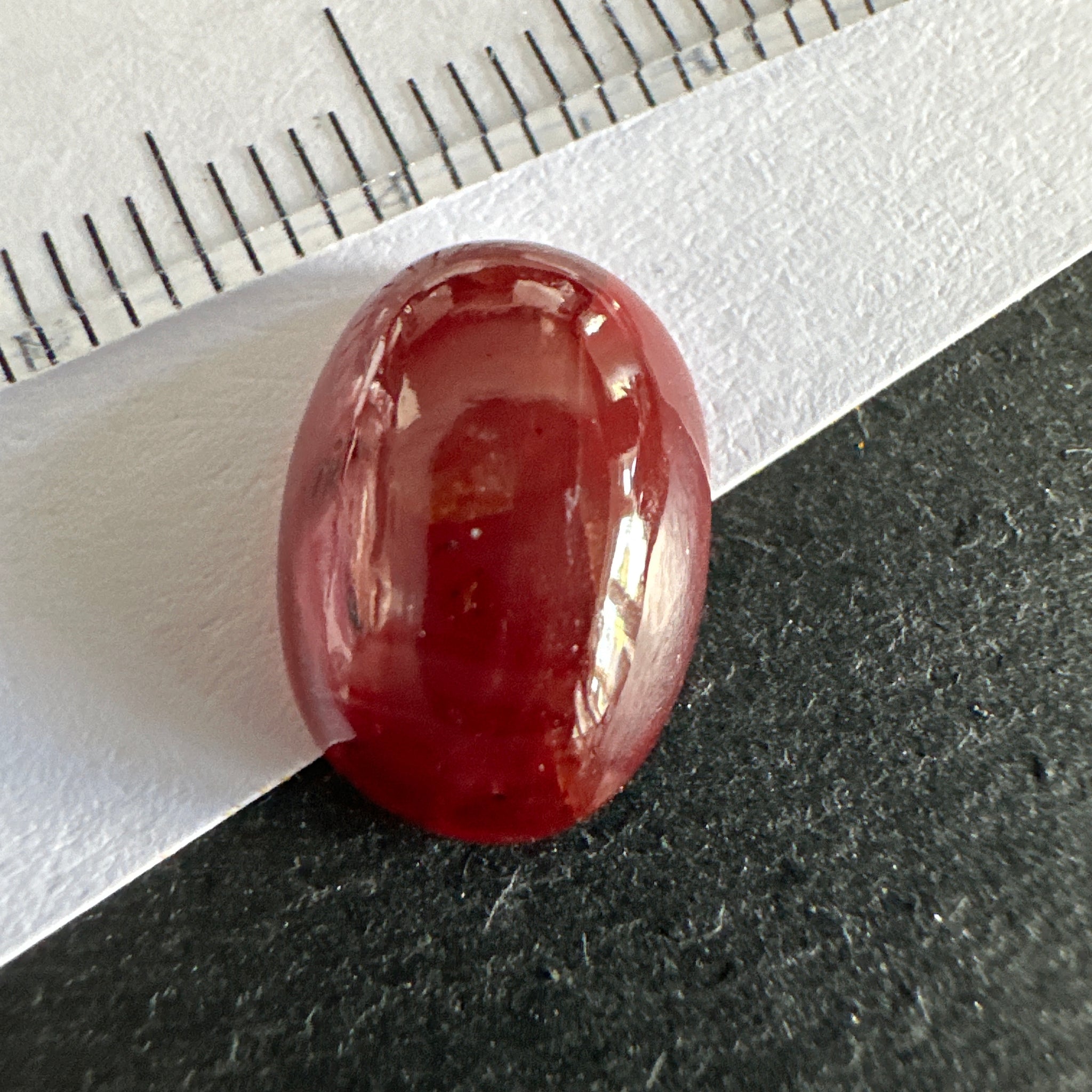 Winza Sapphire Cabochon Cut, 5.85ct, Tanzania, Unheated Untreated, yes this is an extraordinary colour with golden tint banding
