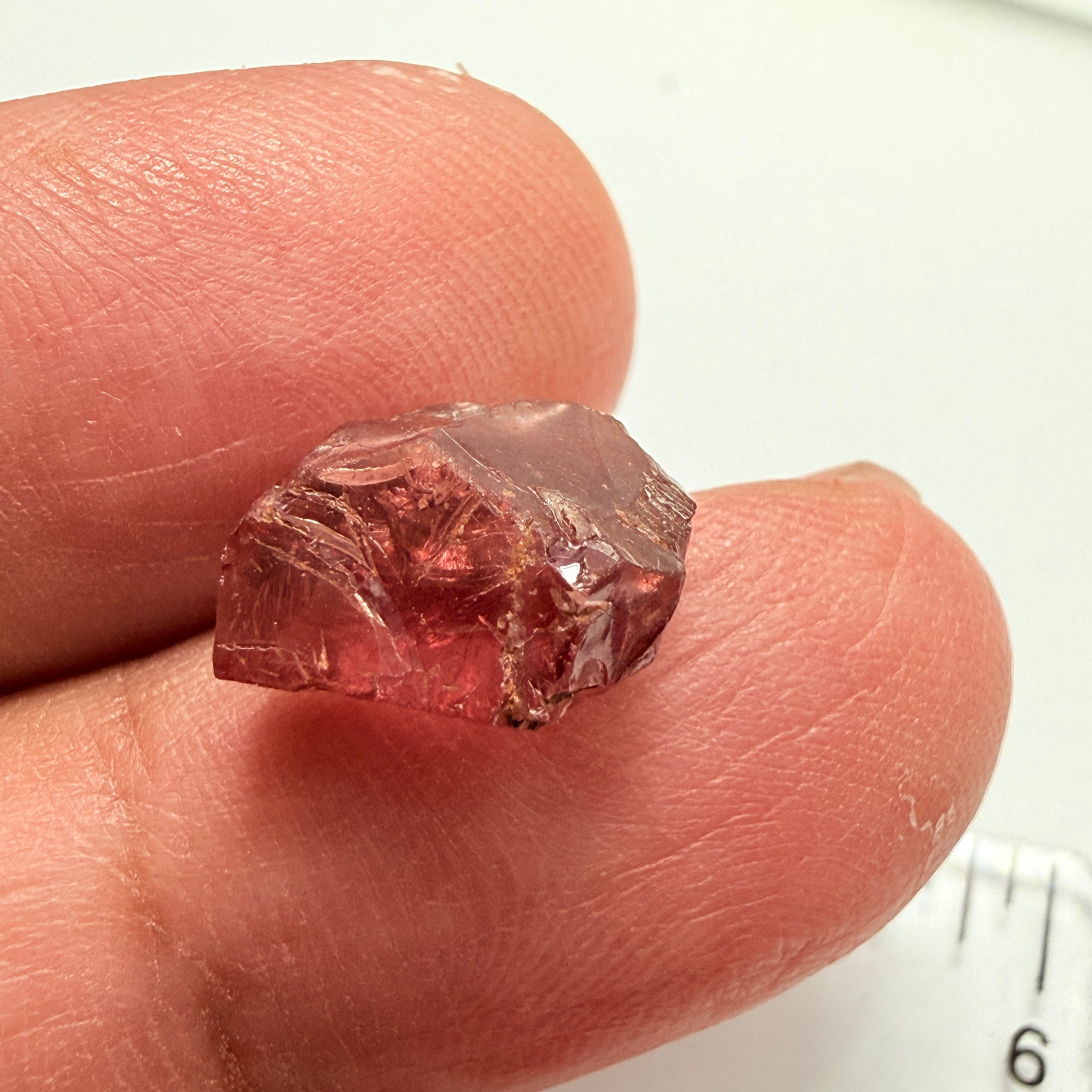 Umba Garnet, 6.90ct, Umba Valley, Tanzania, Untreated Unheated, vvs-if but flattish shape, see side pictures