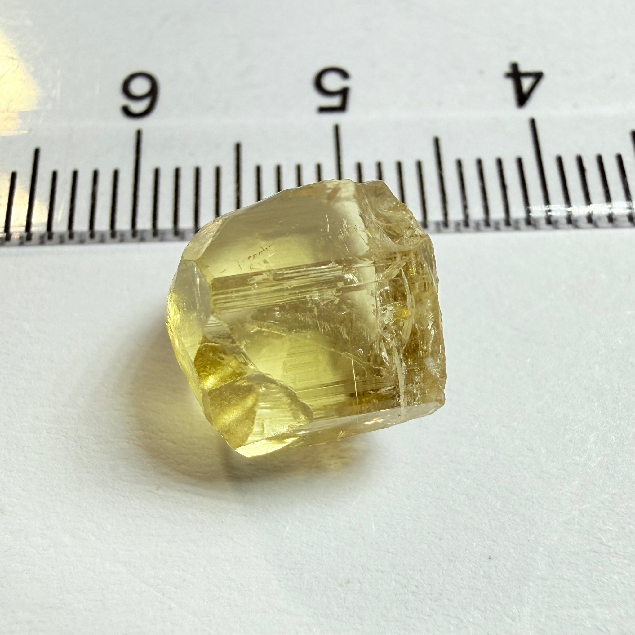 Yellow Tourmaline Crystal, 8.66ct, Tanzania, Untreated Unheated. vvs-if