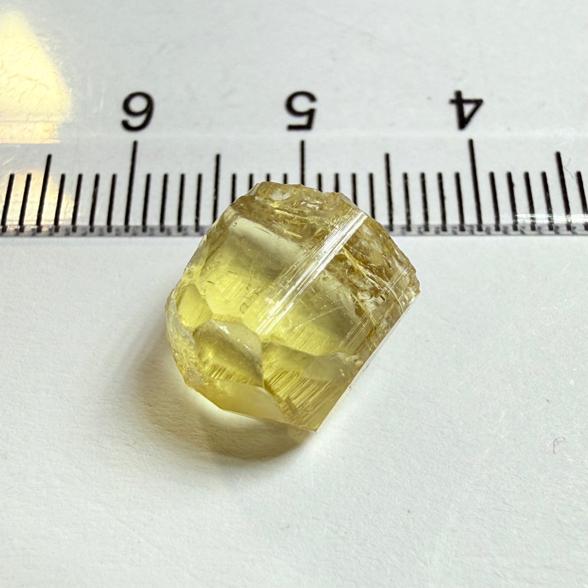 Yellow Tourmaline Crystal, 8.66ct, Tanzania, Untreated Unheated. vvs-if