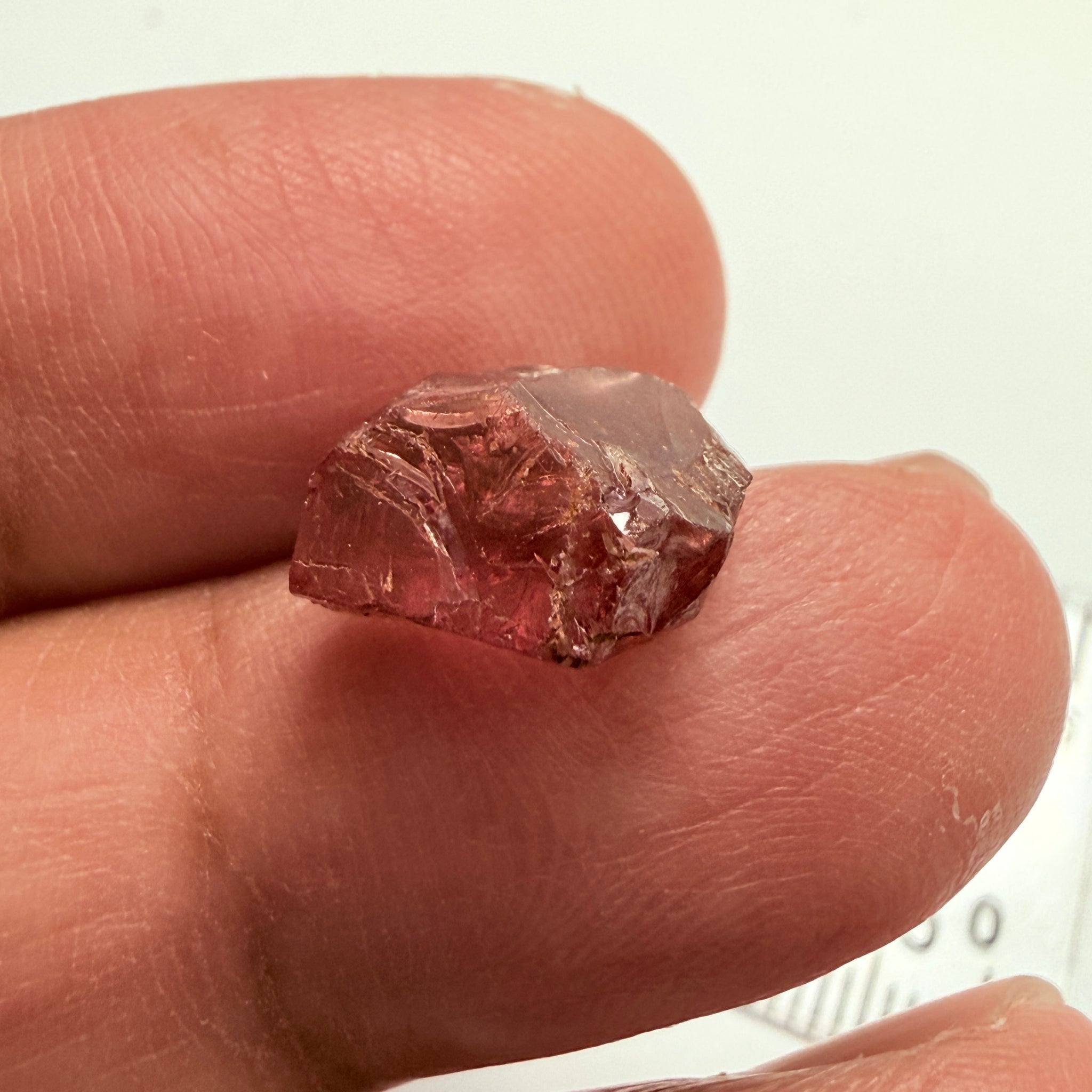 Umba Garnet, 6.90ct, Umba Valley, Tanzania, Untreated Unheated, vvs-if but flattish shape, see side pictures